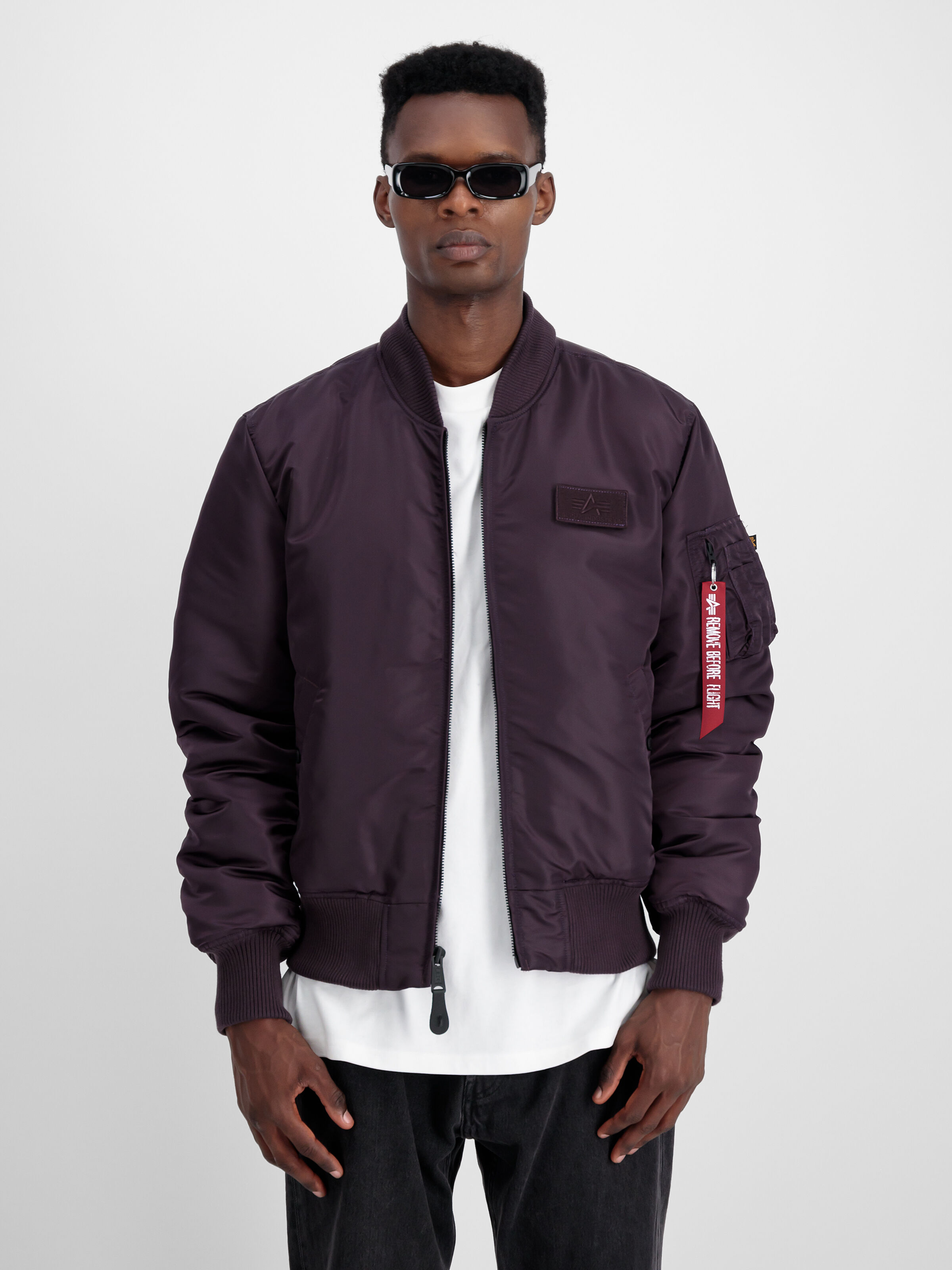 MA-1 D-Tec Hood Bomber Jacket Plum 183110_719_3_detail_00001_97425