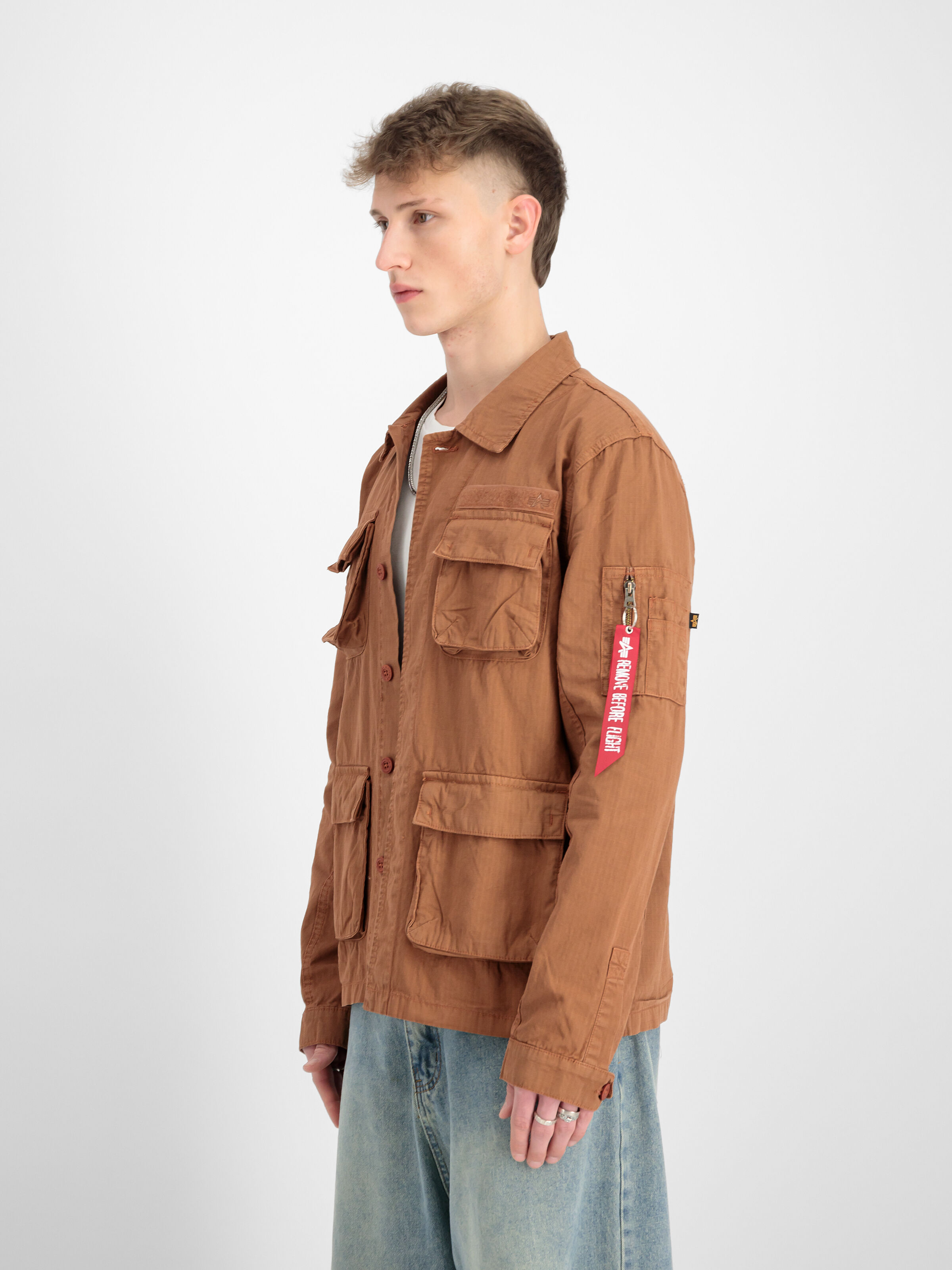 Ripstop Cargo Overshirt hazel brown 136123_709_2_model_00003_123827