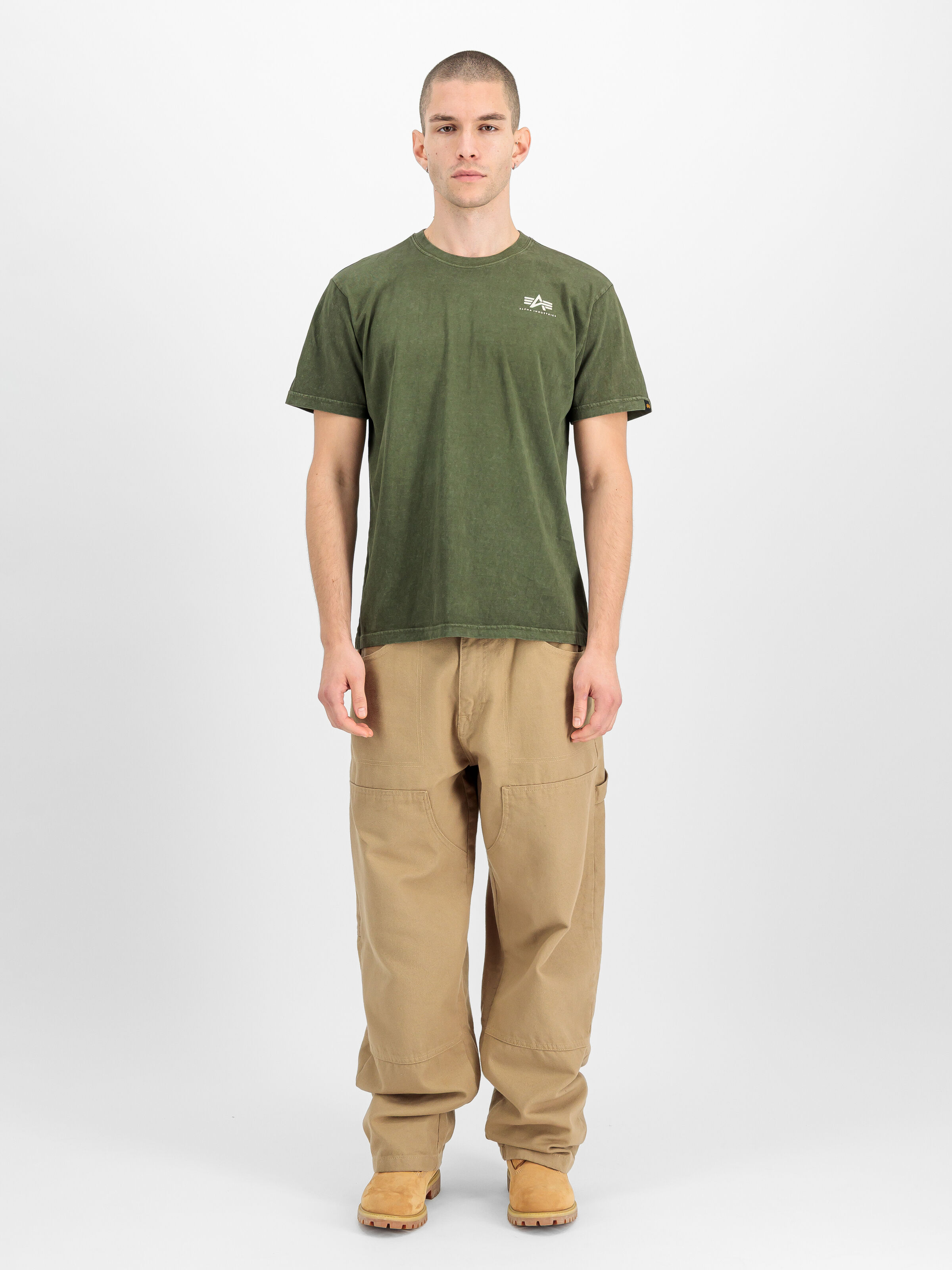Vintage Backprint T-Shirt dark olive 258508_142_2_model_00001_247306
