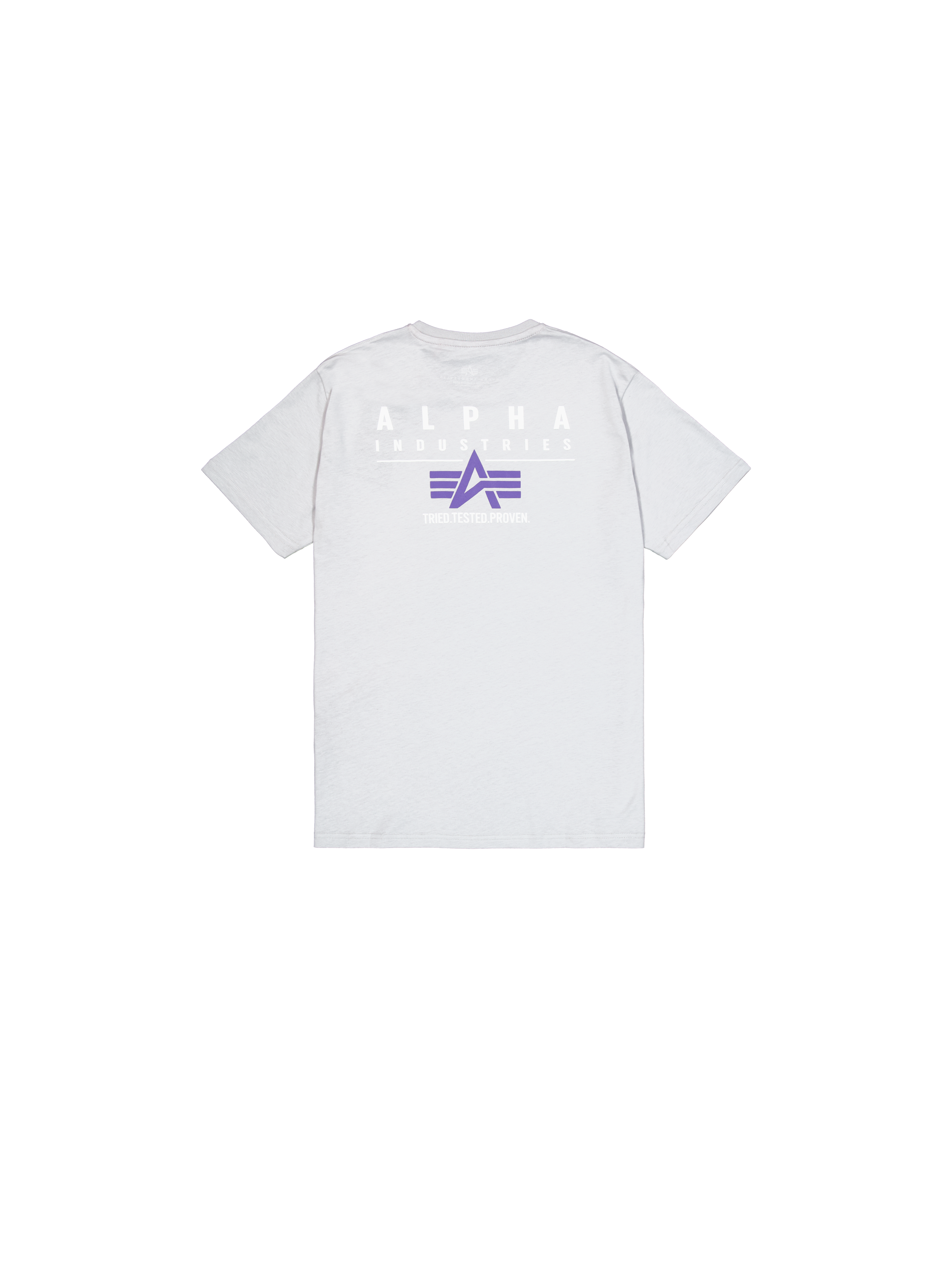 Puff Print Logo Backprint T-Shirt pastel grey 148521_666_1_flatlay_00002_98103