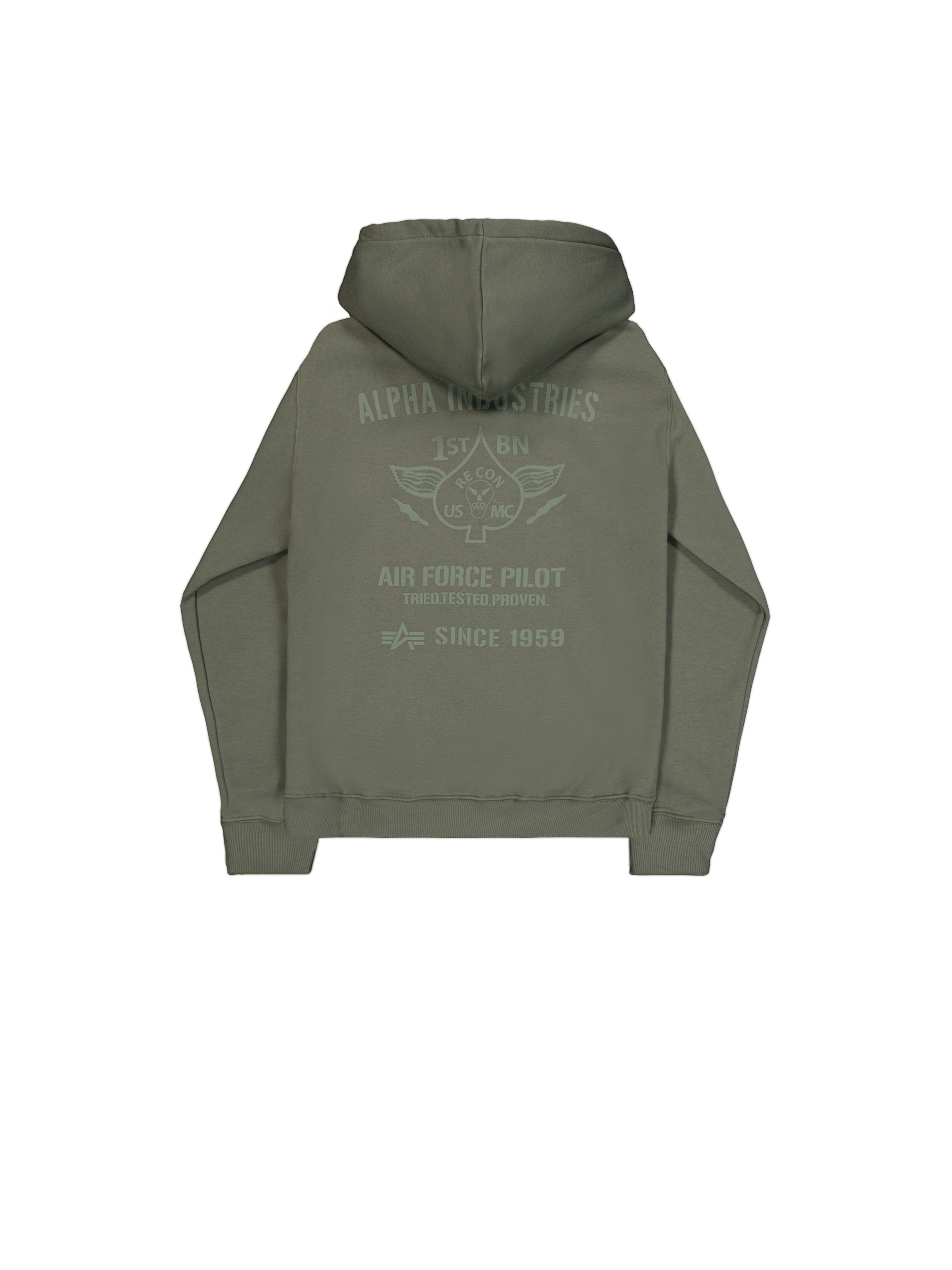Air Force Hoodie dark olive 138337_142_1_flatlay_00002_102768