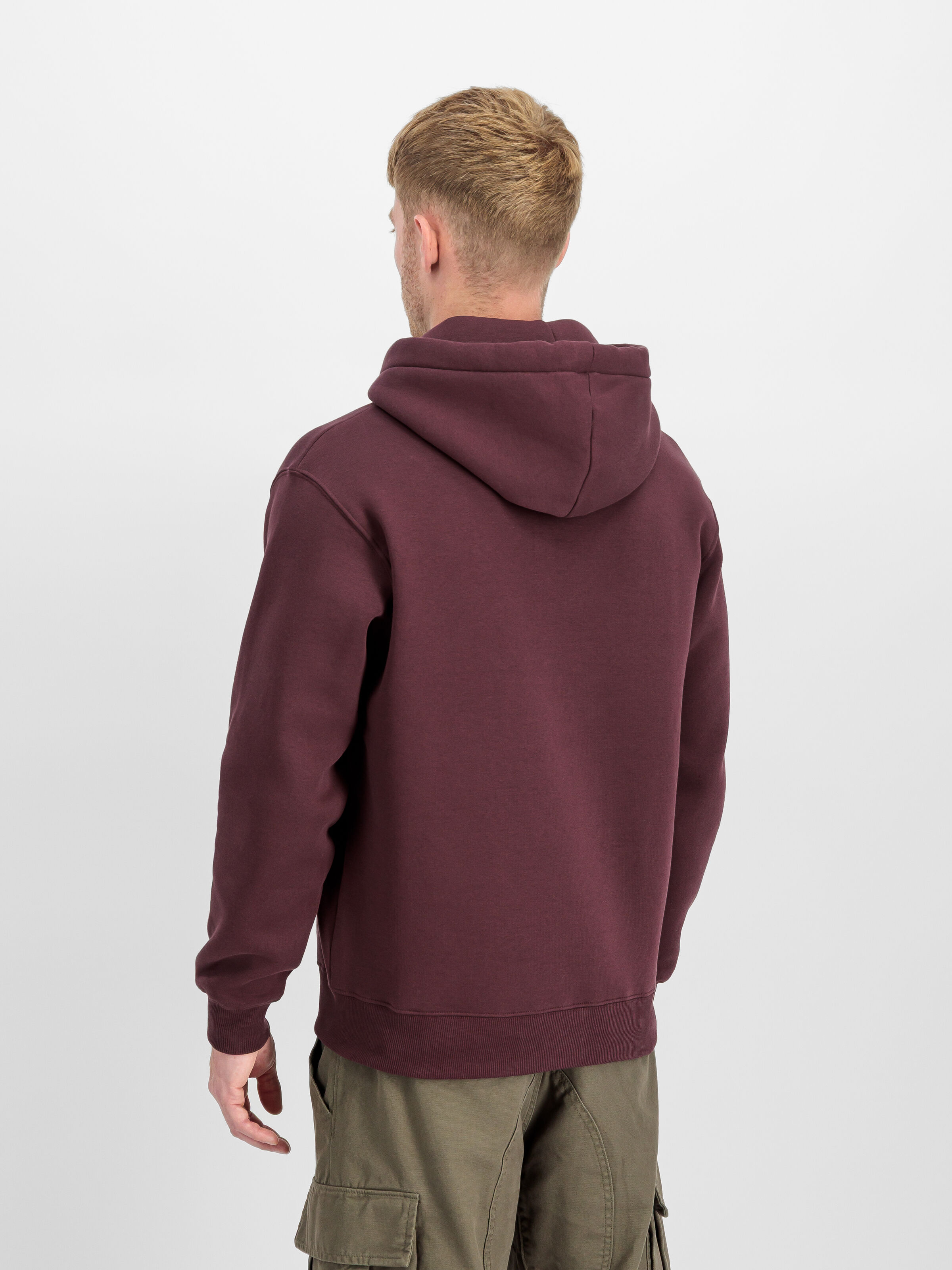Basic Big Logo Hoodie deep maroon 178312_21_2_model_00003_191361