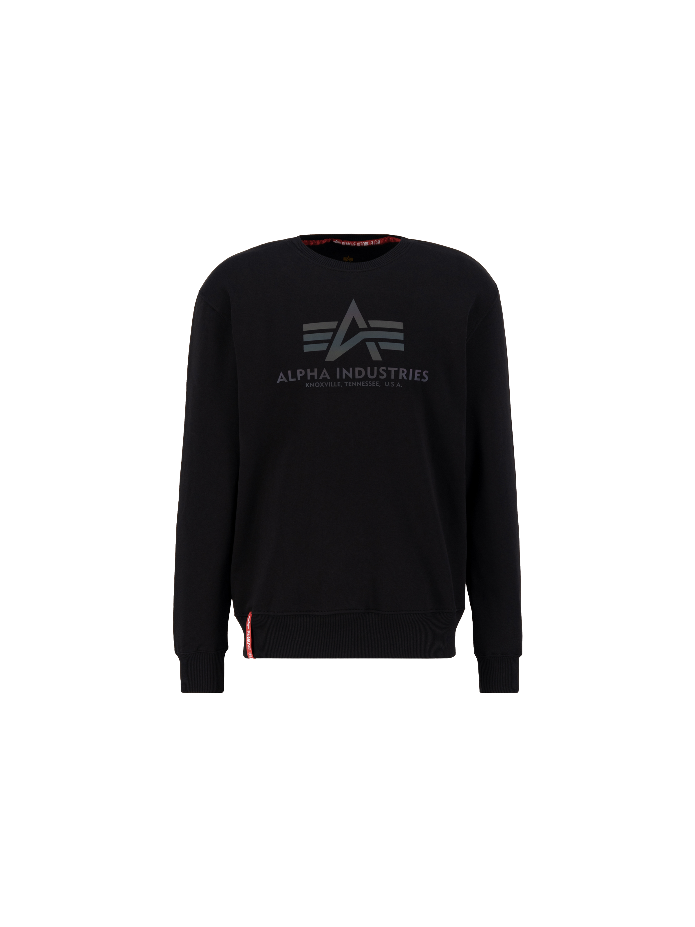 Basic Rainbow Reflective Print Sweatshirt black 178302RR_03_1_flatlay_00001_193020.png