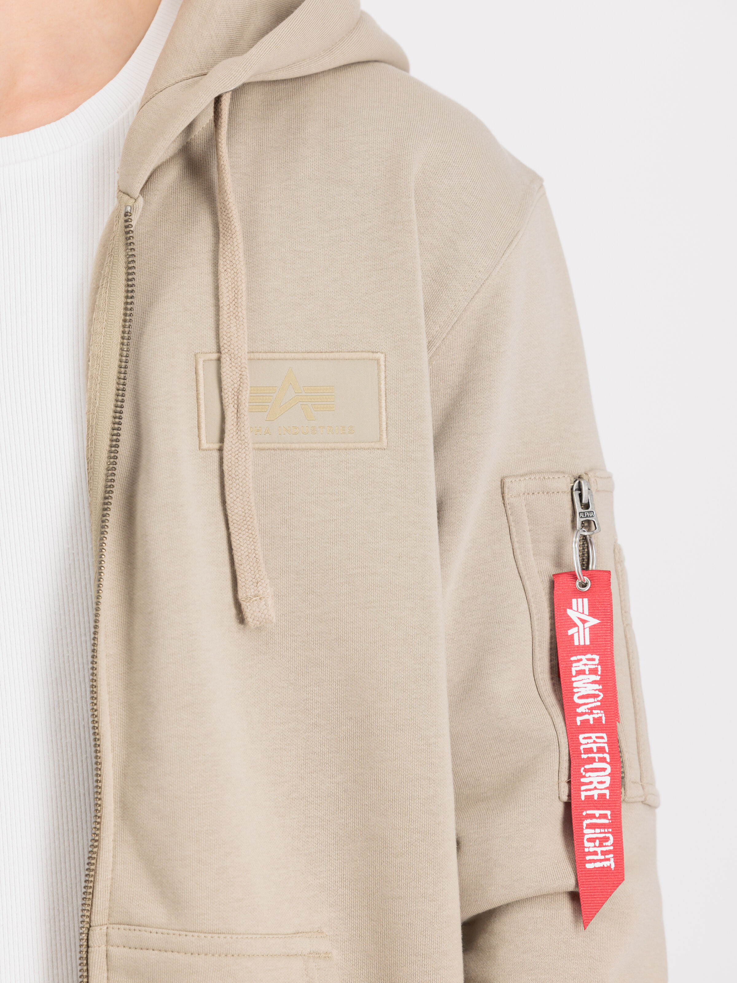 Backprint Zip Hoodie vintage sand 128342_679_3_detail_00001_118728