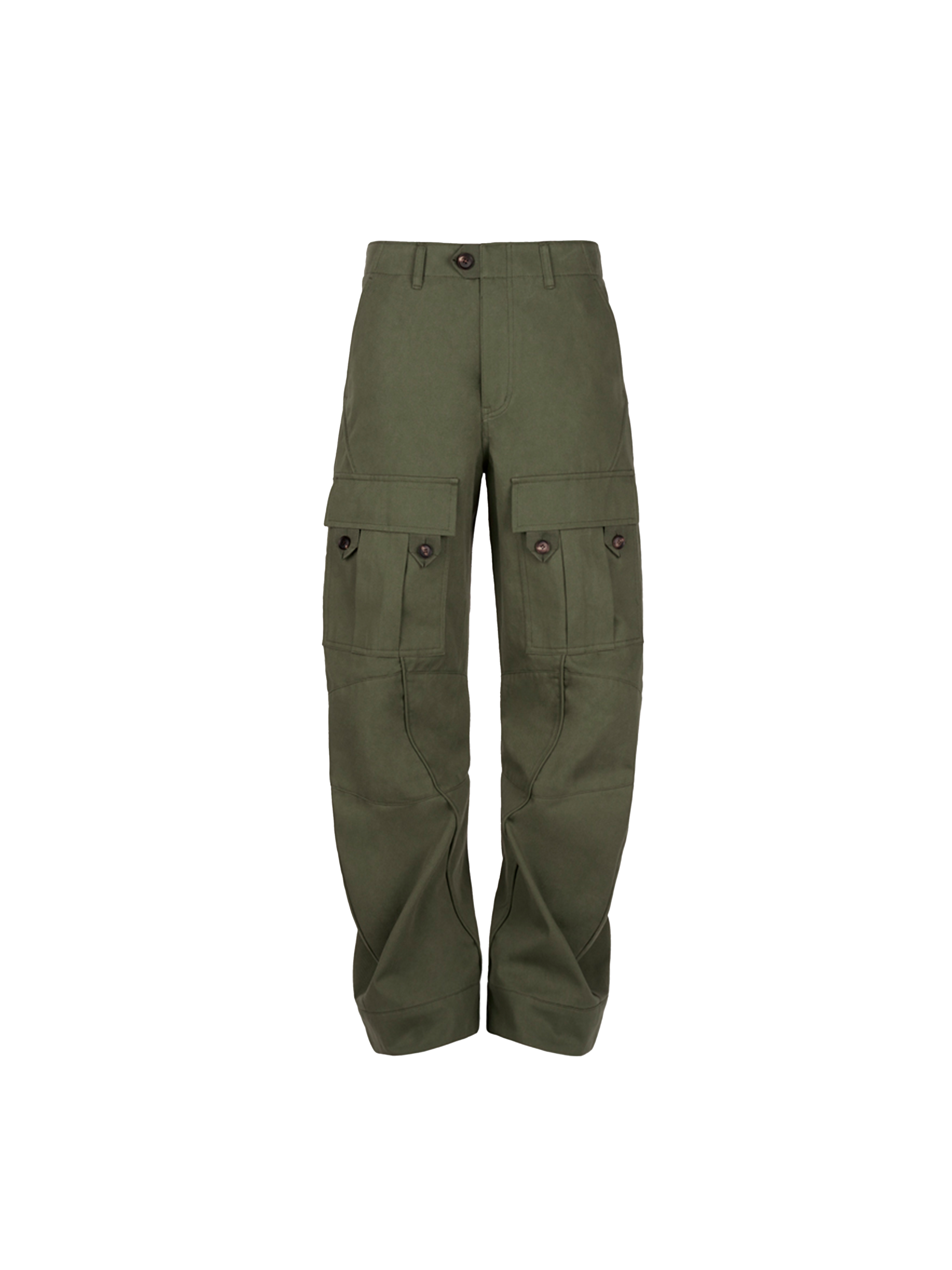 ALPHA X JIYOUNG KIM CURVED MULTI-POCKET TROUSERS ALPHA X JIYOUNG KIM CURVED MULTI-POCKET TROUSERS