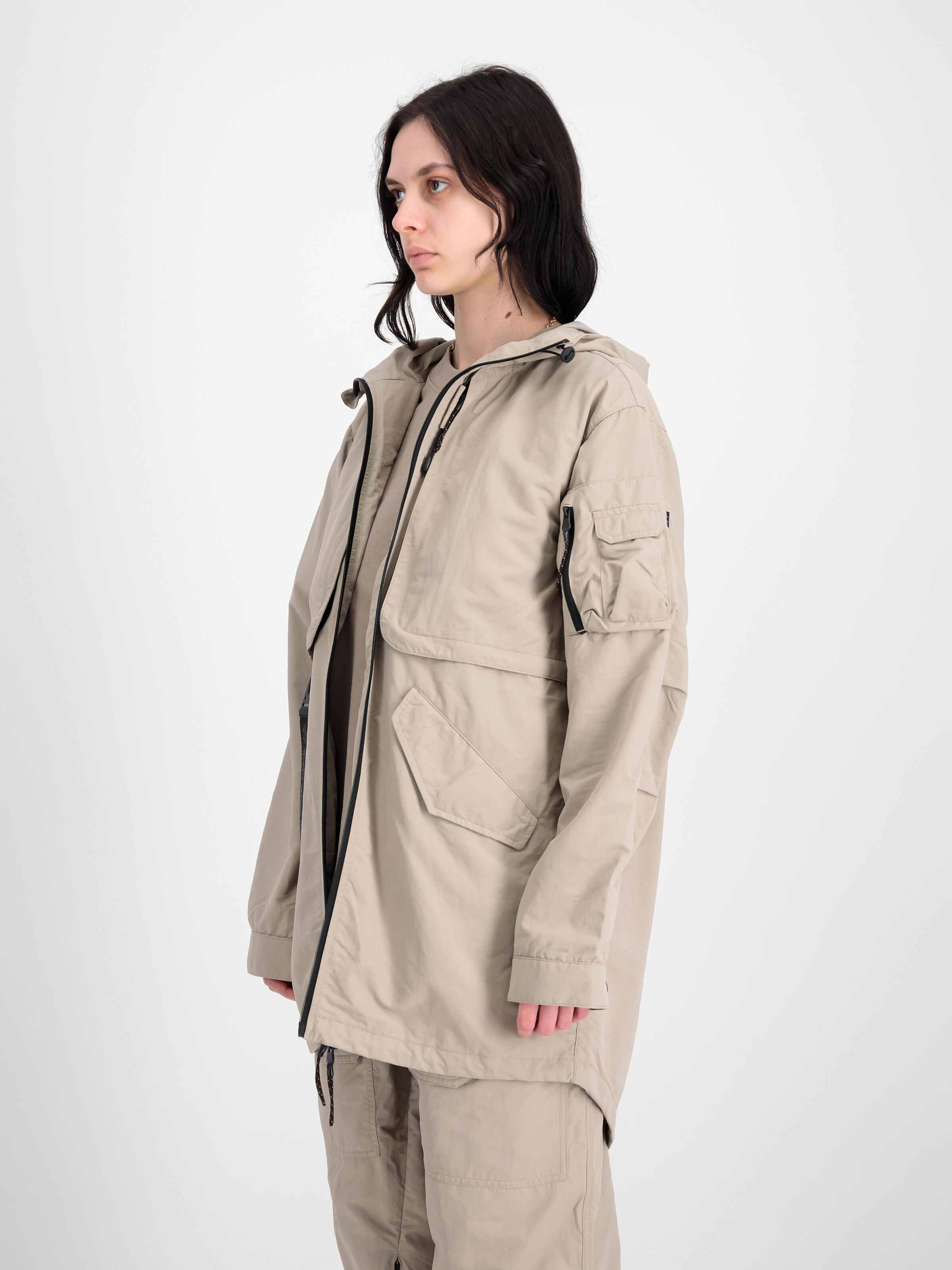 Utility UV Fishtail Jacket vintage sand 146117UV_679_2_model_00003_102840
