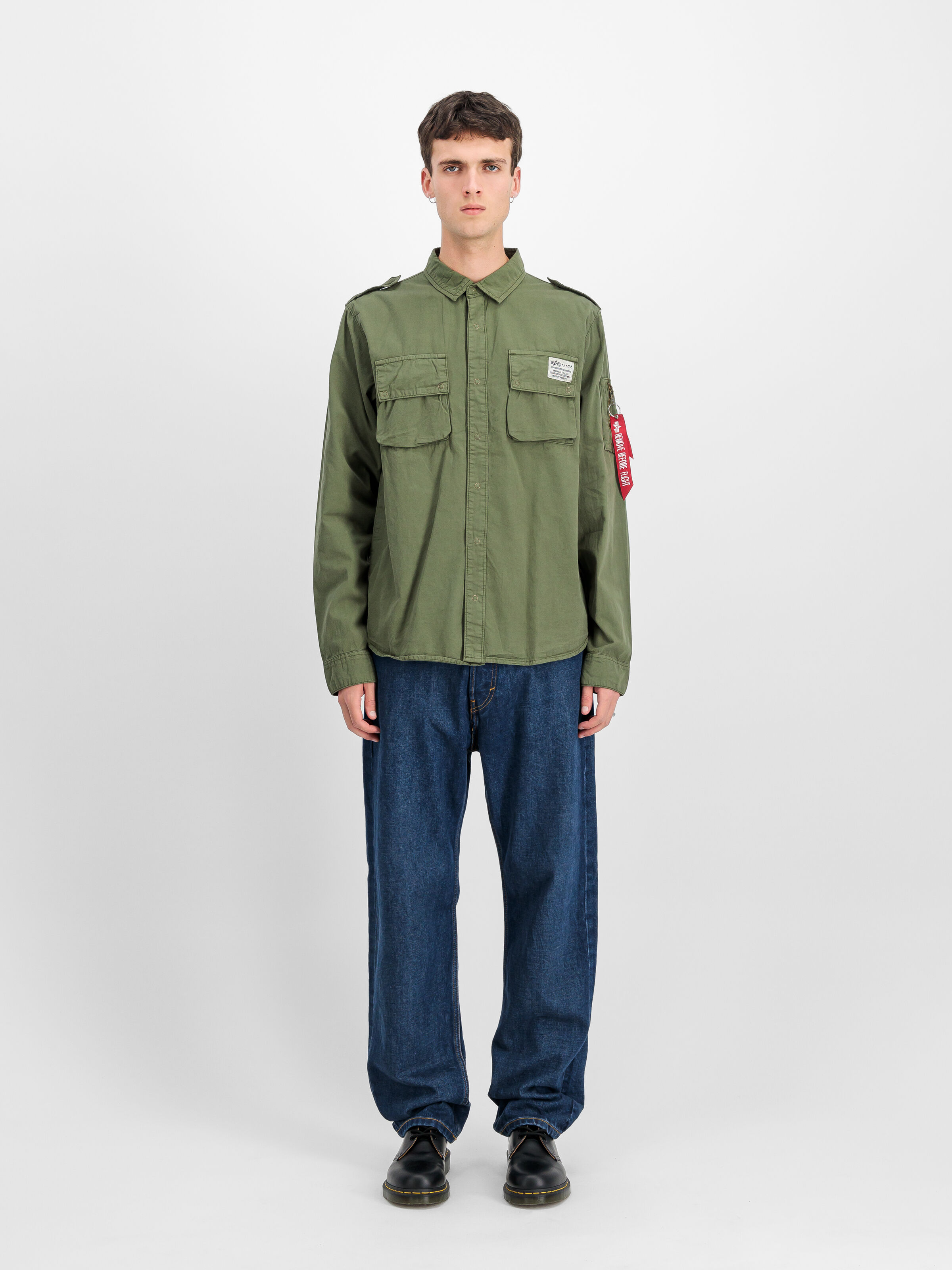 Urban Military Shirt dark olive 138420_142_2_model_00001_122429
