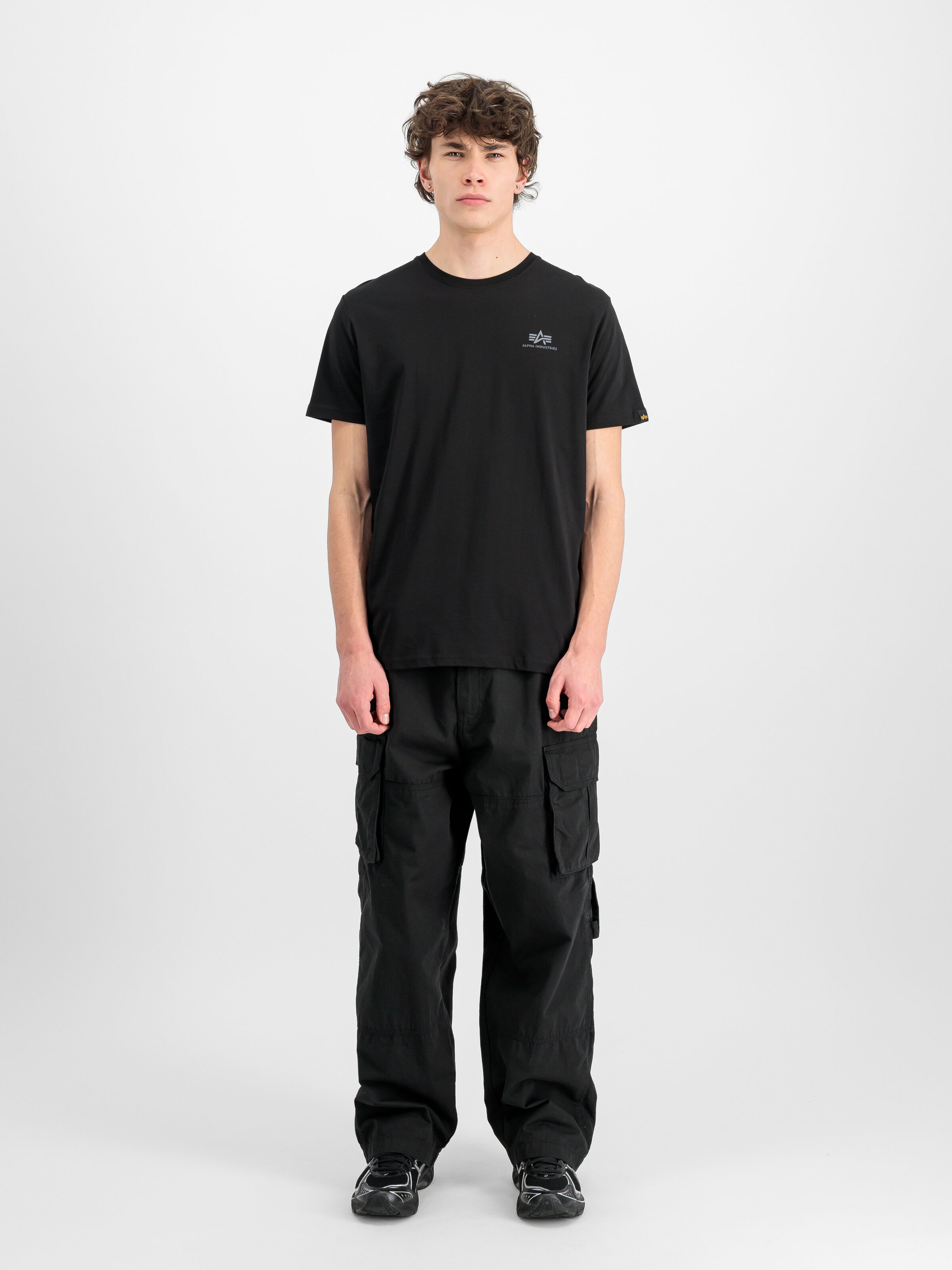 Backprint Reflective Print T-Shirt black/reflective 128507RP_285_2_model_00001_216357