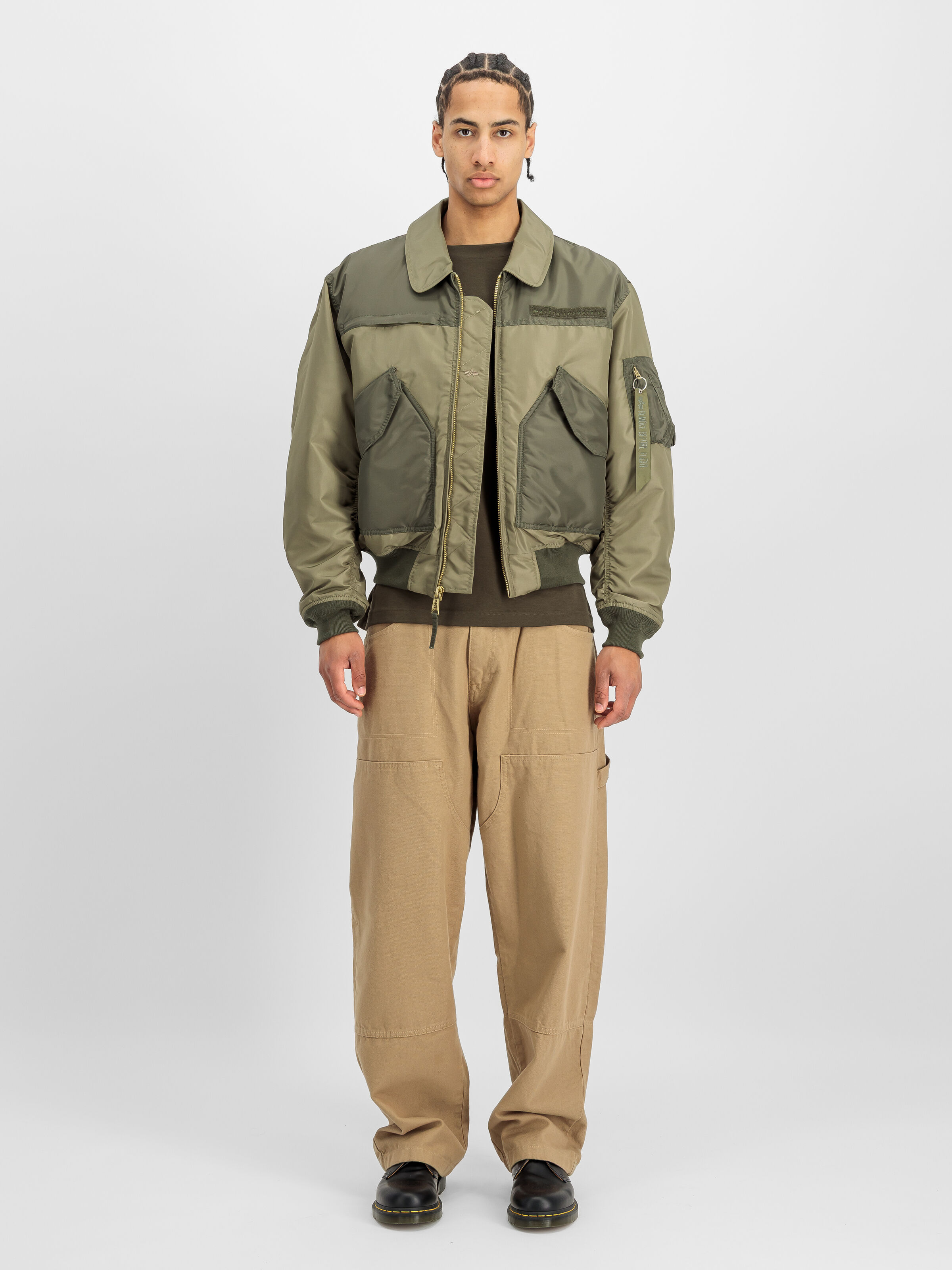 CWU-45/P Colorblock Bomber Jacket olive 268126_11_2_model_00001_235842