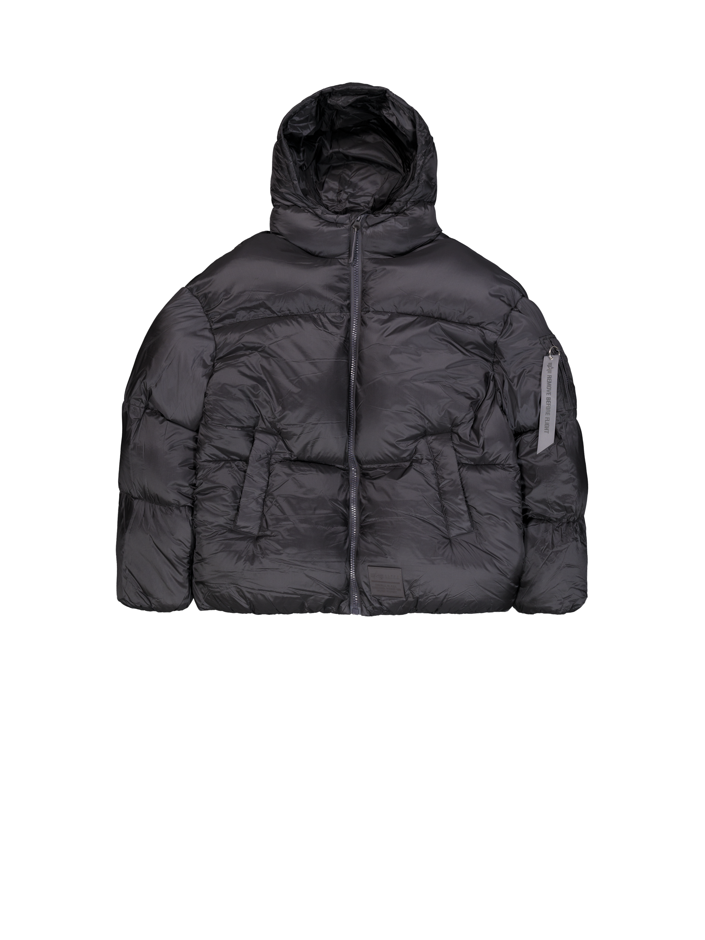 Cloud Puffer Bomber Winter Jacket vintage grey