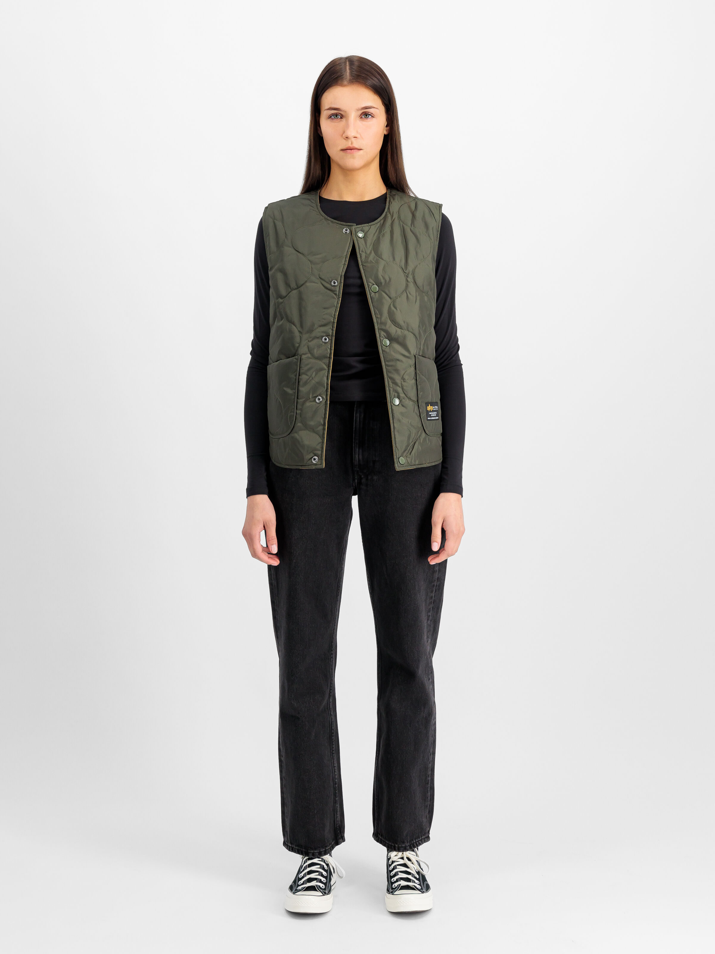 Reversible Vest Women dark olive 148009_142_2_model_00001_103630