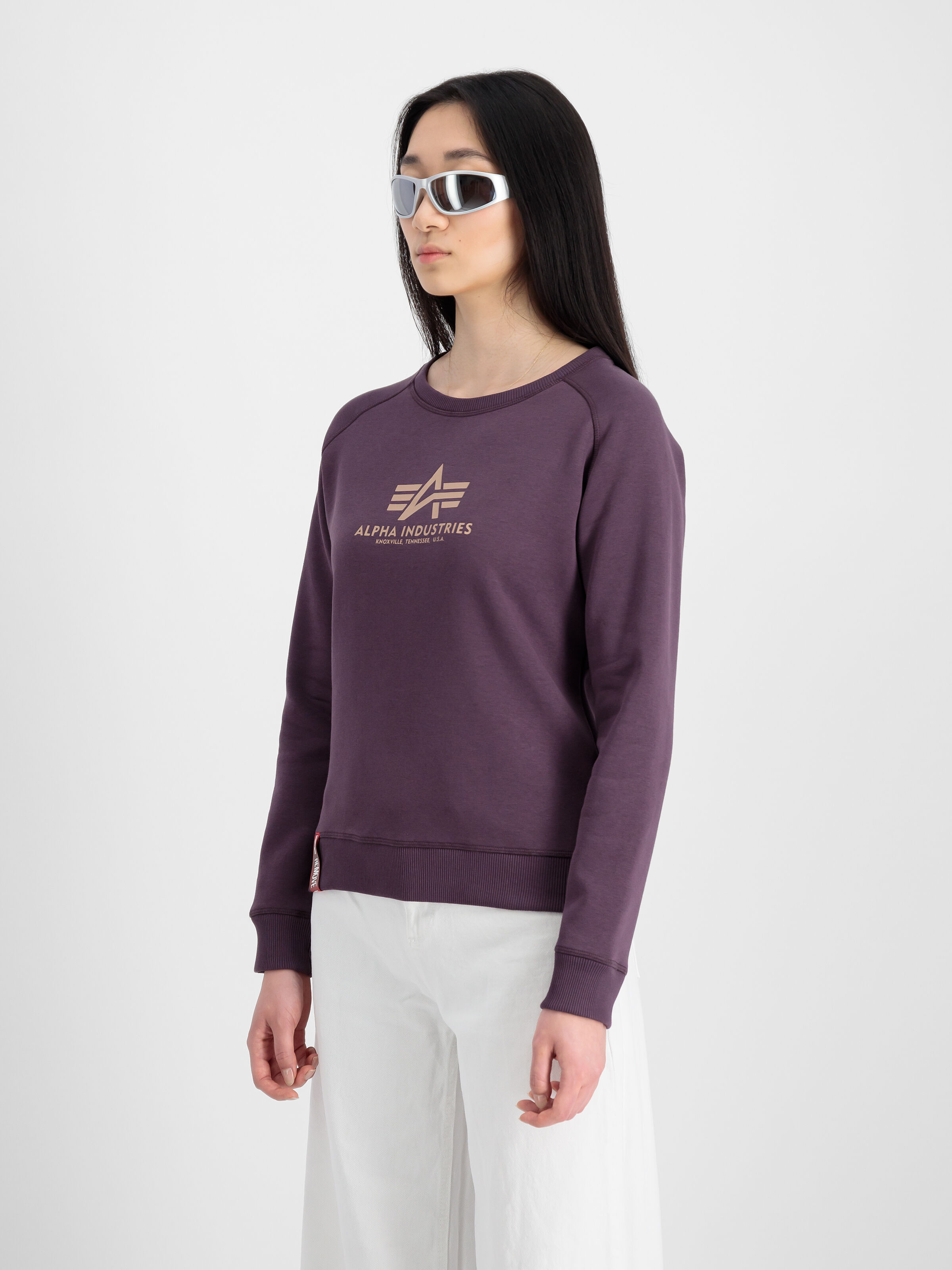 New Basic Big Logo Sweatshirt Women  Plum 196031_719_2_model_00003_97036