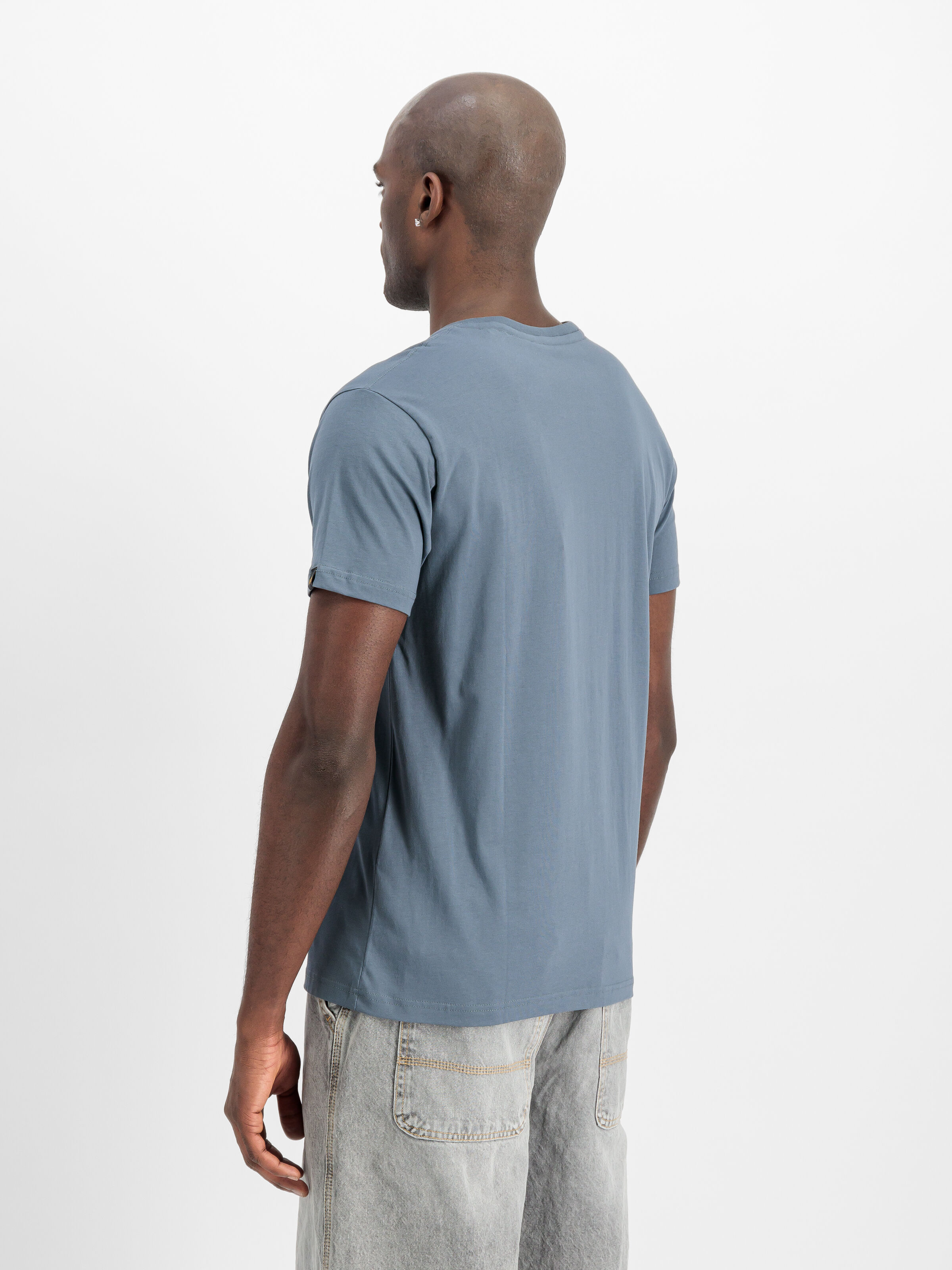 Satin Logo T-Shirt denim blue 148513_439_2_model_00003_160480