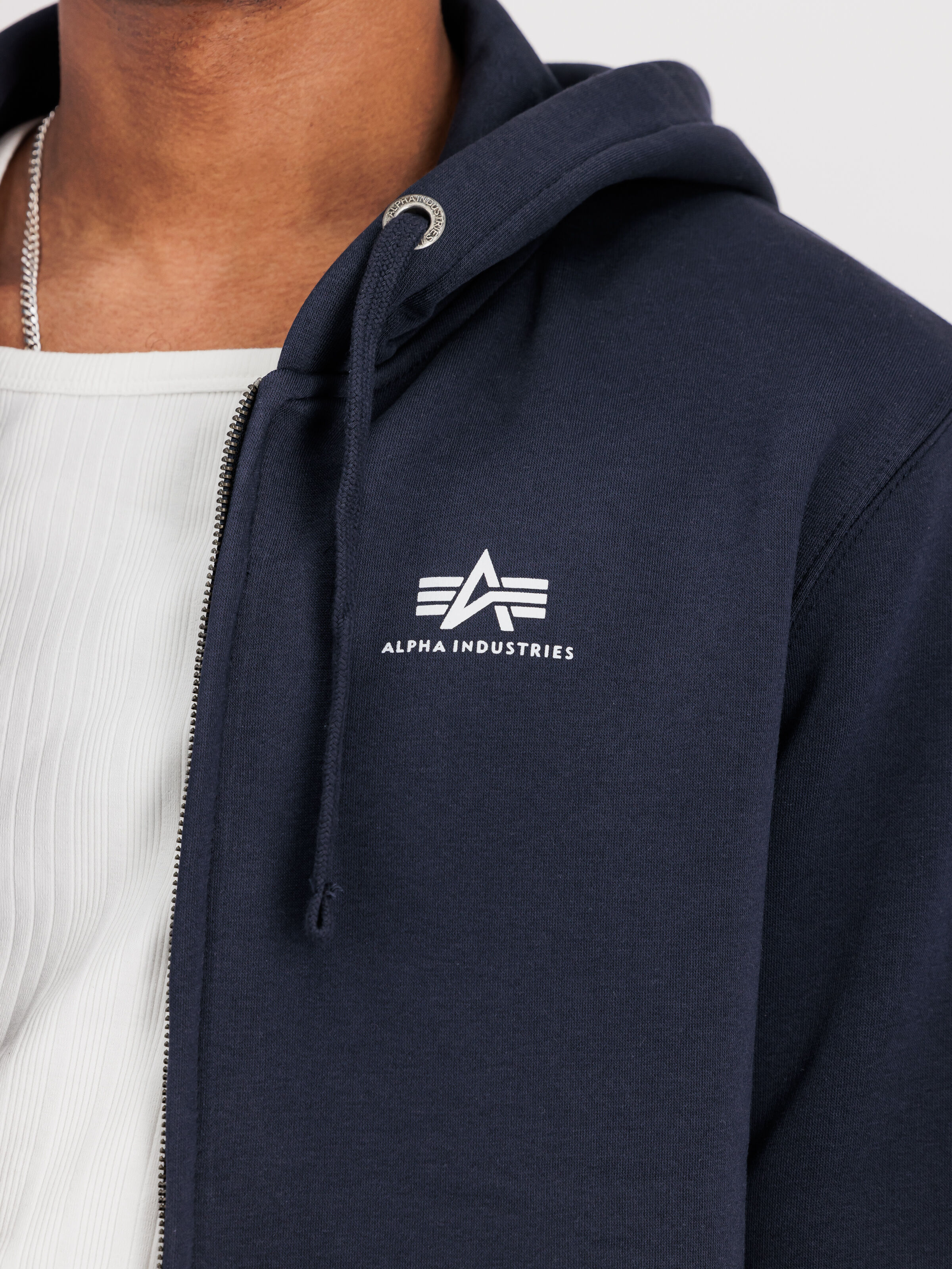 Basic Small Logo Zip Hoodie rep.blue 118342_07_3_detail_00001_130665
