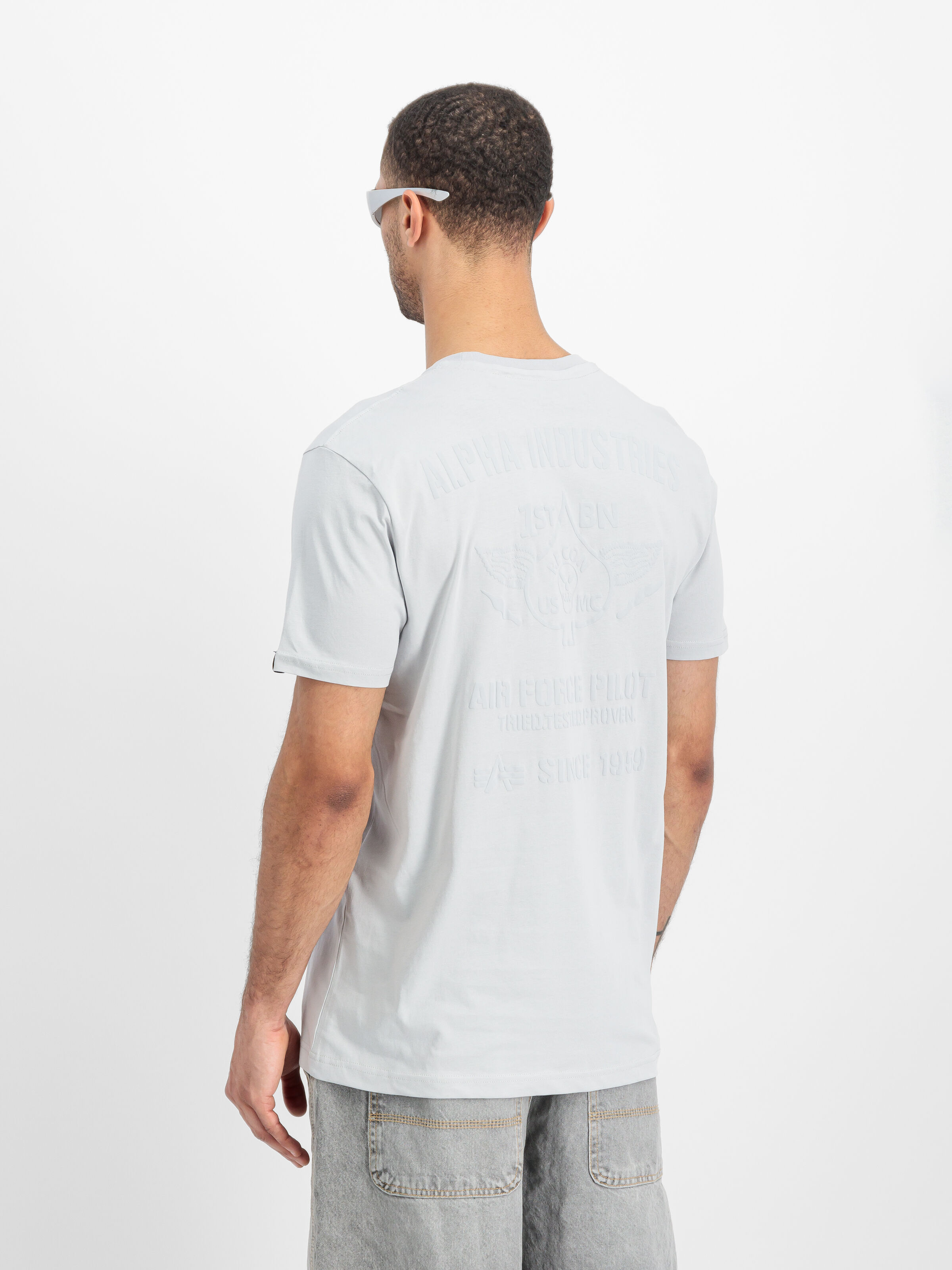 Air Force Pilot T-Shirt pastel grey 138505_666_2_model_00004_125900