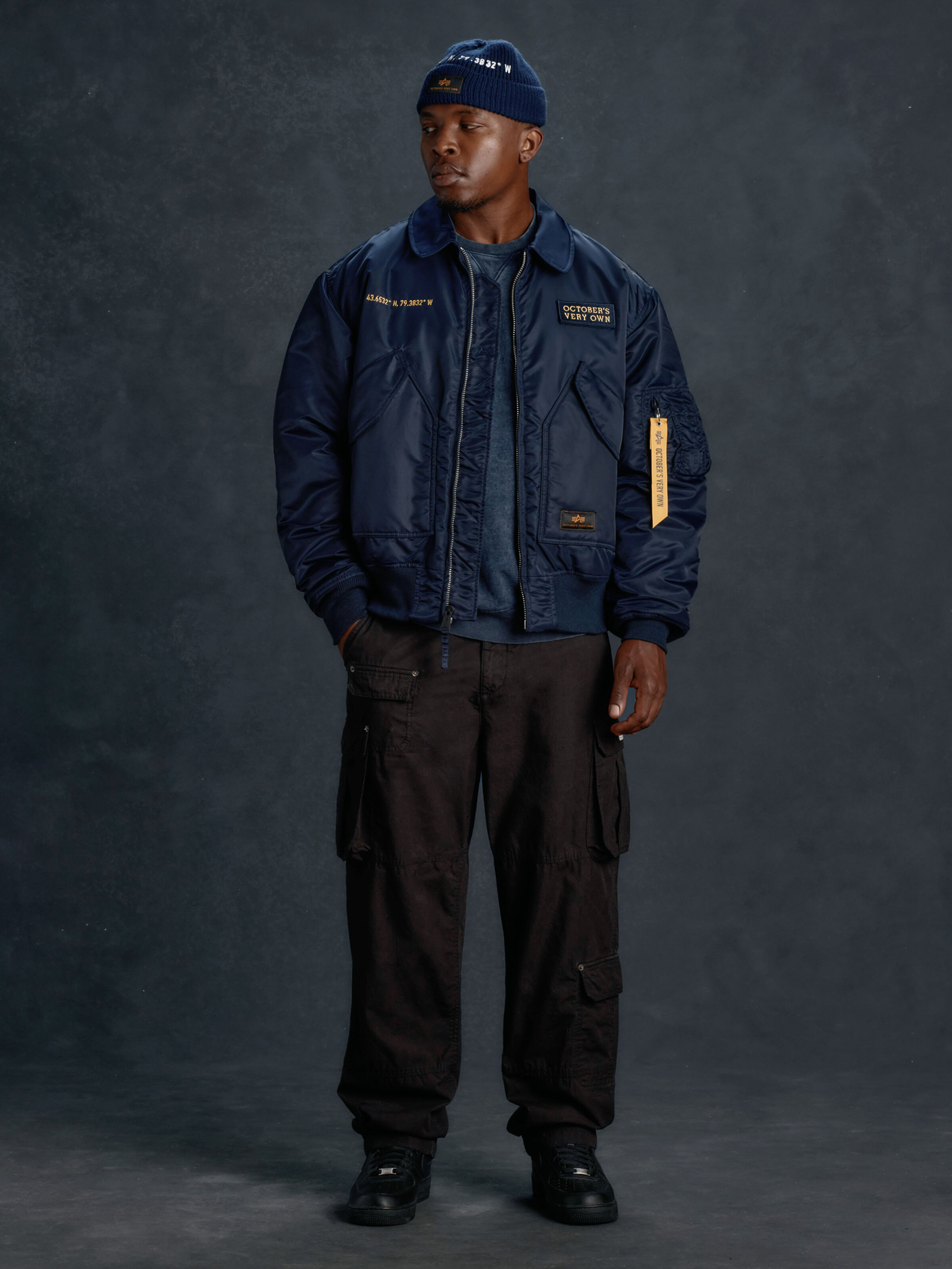 ALPHA x OVO CWU-45/P Bomber Jacket rep.blue 258001_07_2_model_00001_195828