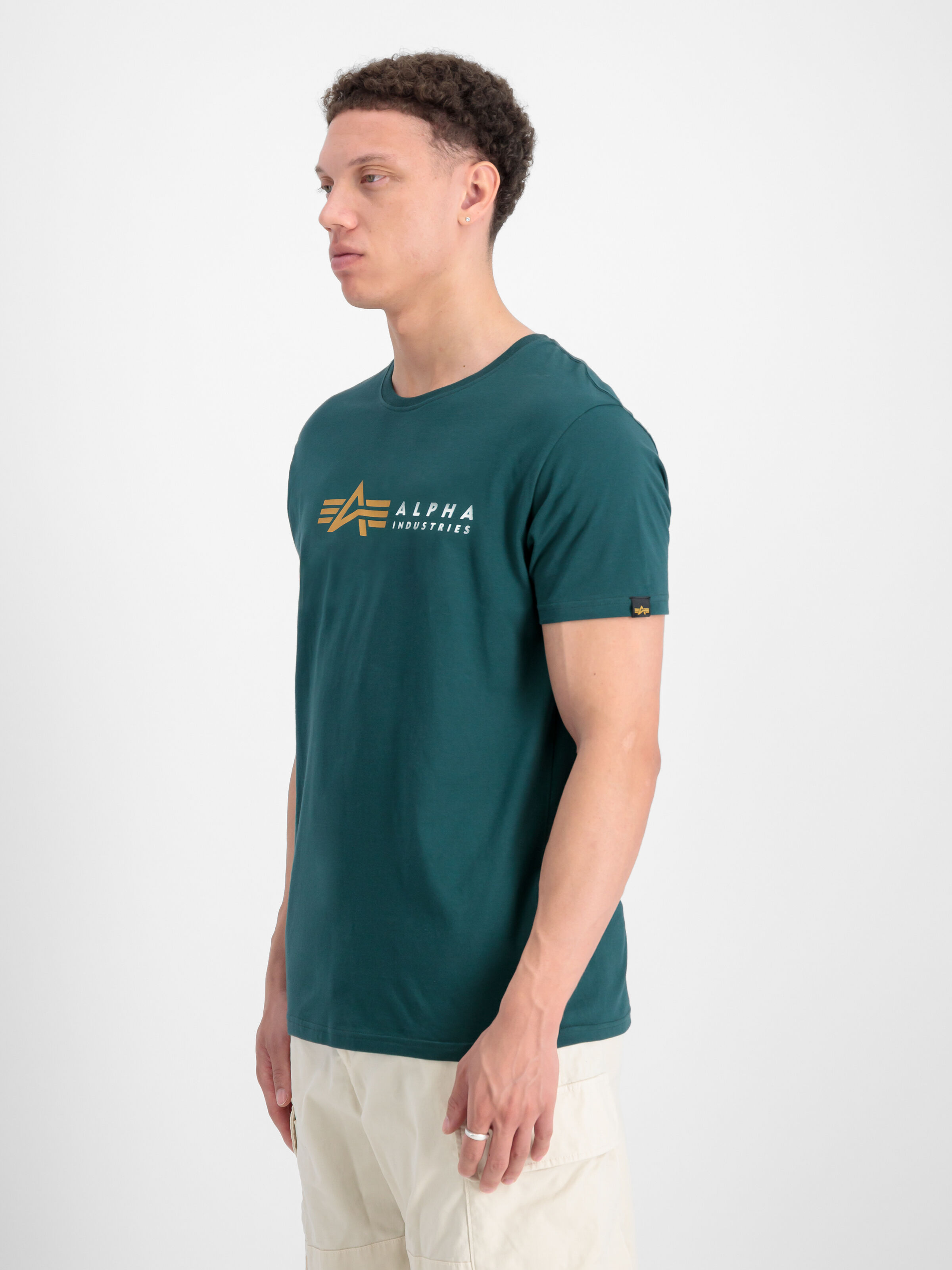 Alpha Label T-Shirt Force Green 118502_720_2_model_00003_112856