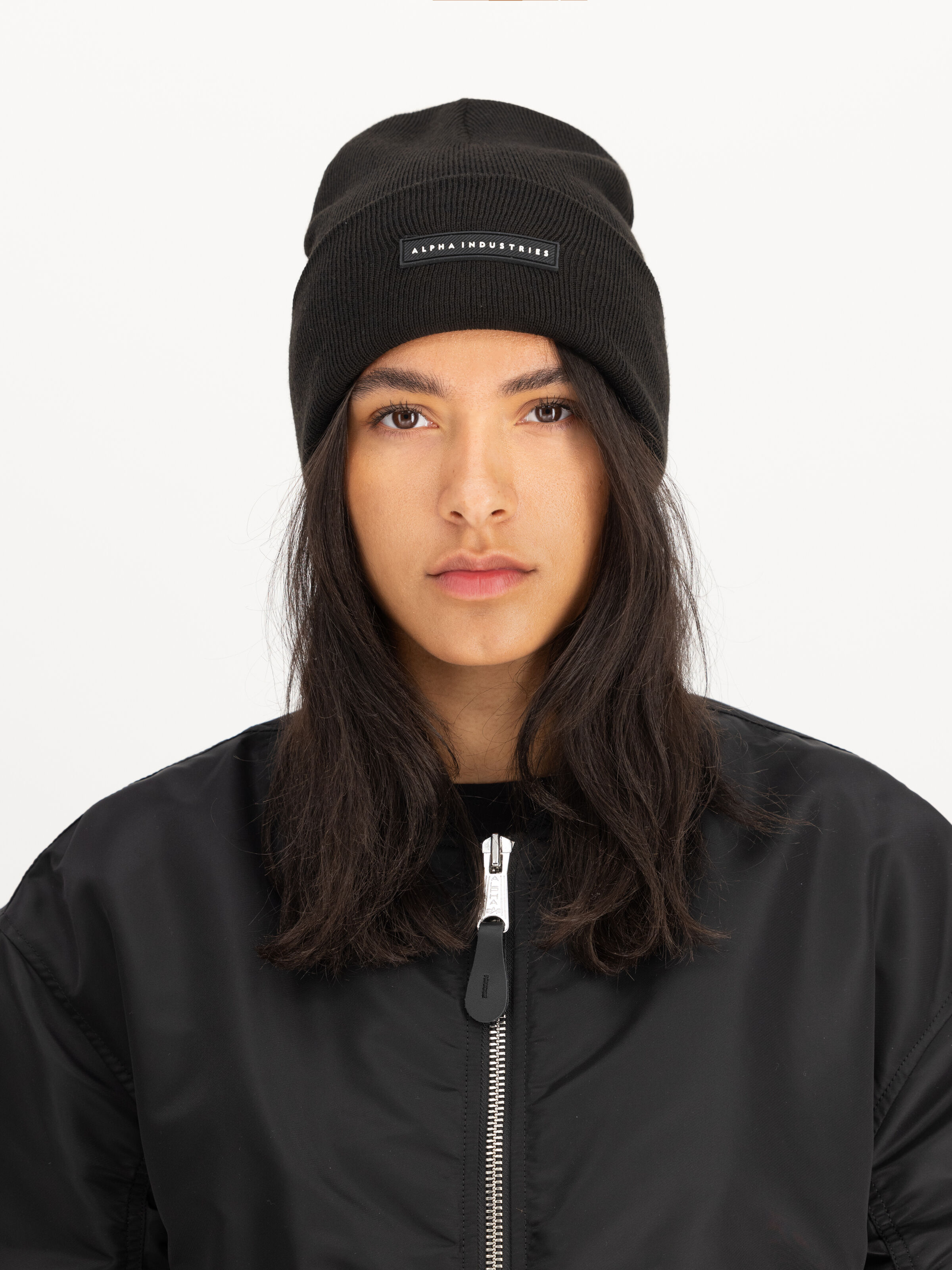 Rubber Logo Beanie black 258902_03_2_model_00001_161895
