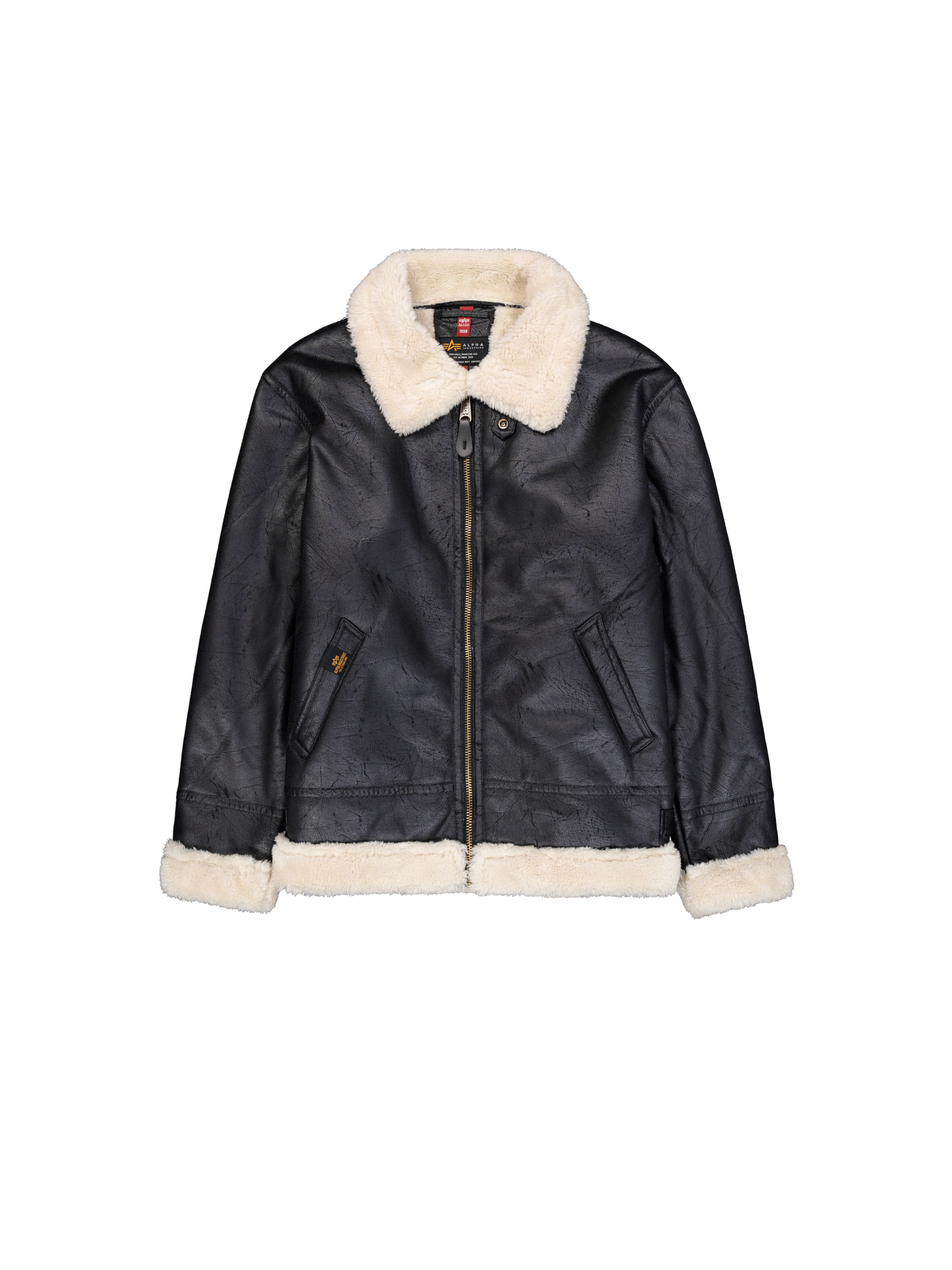 B-3 Faux Leather Bomber Jacket B-3 Faux Leather Bomber Jacket