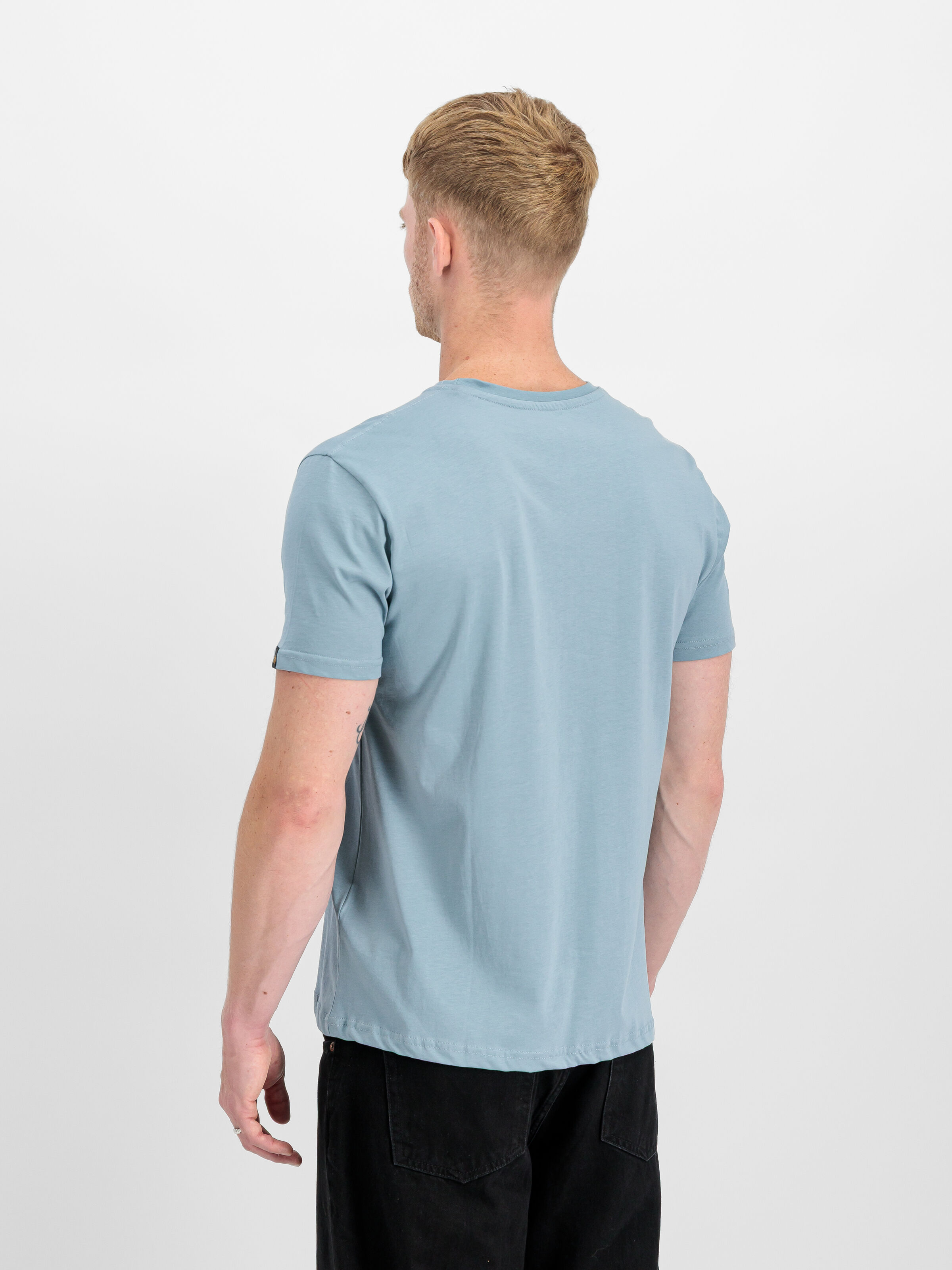 Basic Big Logo T-Shirt greyblue 100501_134_2_model_00003_190336