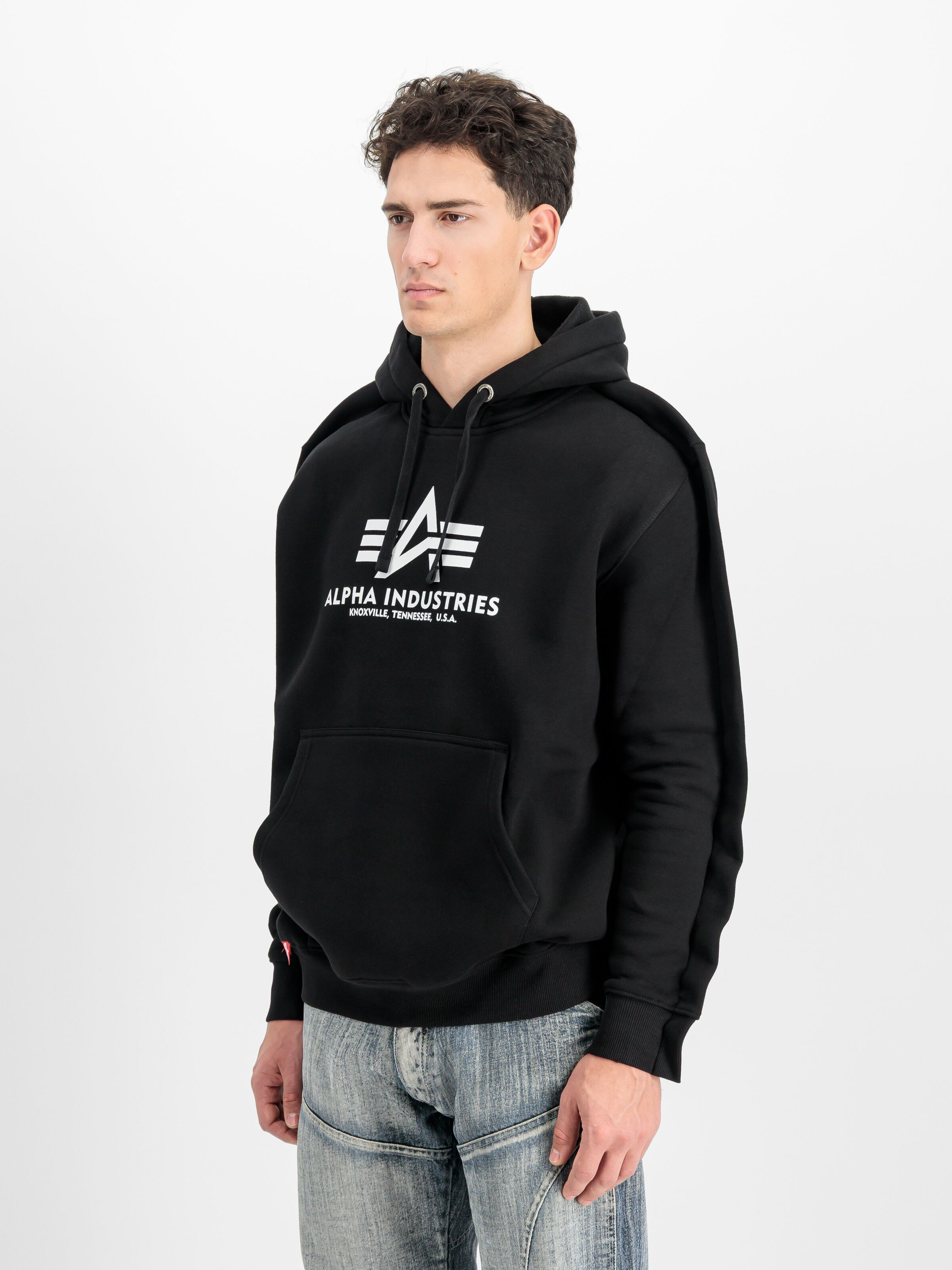 ALPHA x PROTOTYPES Logo Hoodie black 258365_03_2_model_00003_224054