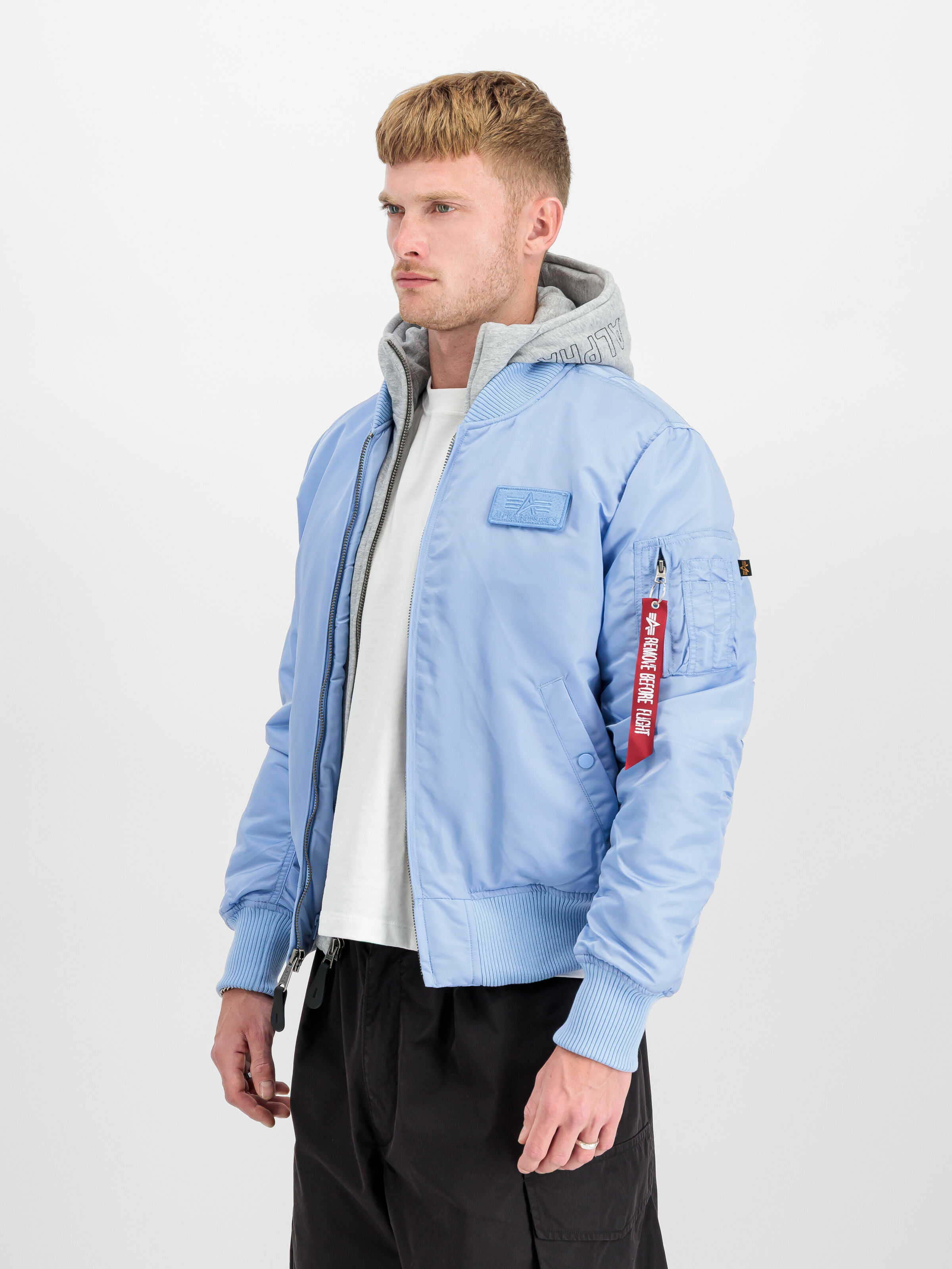 MA-1 D-Tec Hood Bomber Jacket light blue 183110_513_2_model_00002_191703