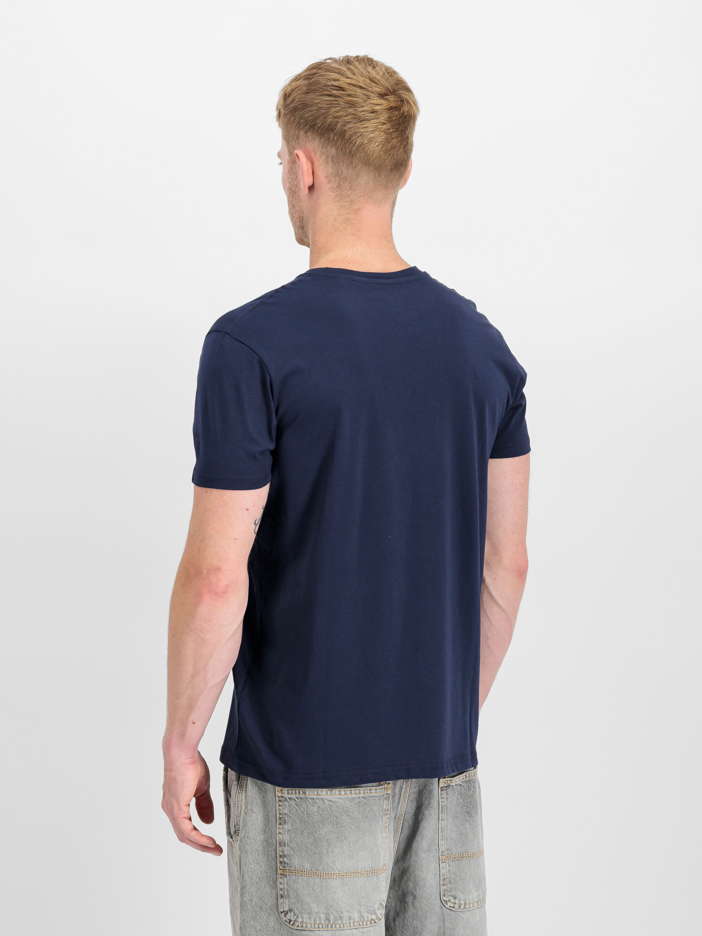 Basic Big Logo Rubber T-Shirt ultra navy 100501RB_697_2_model_00003_190587
