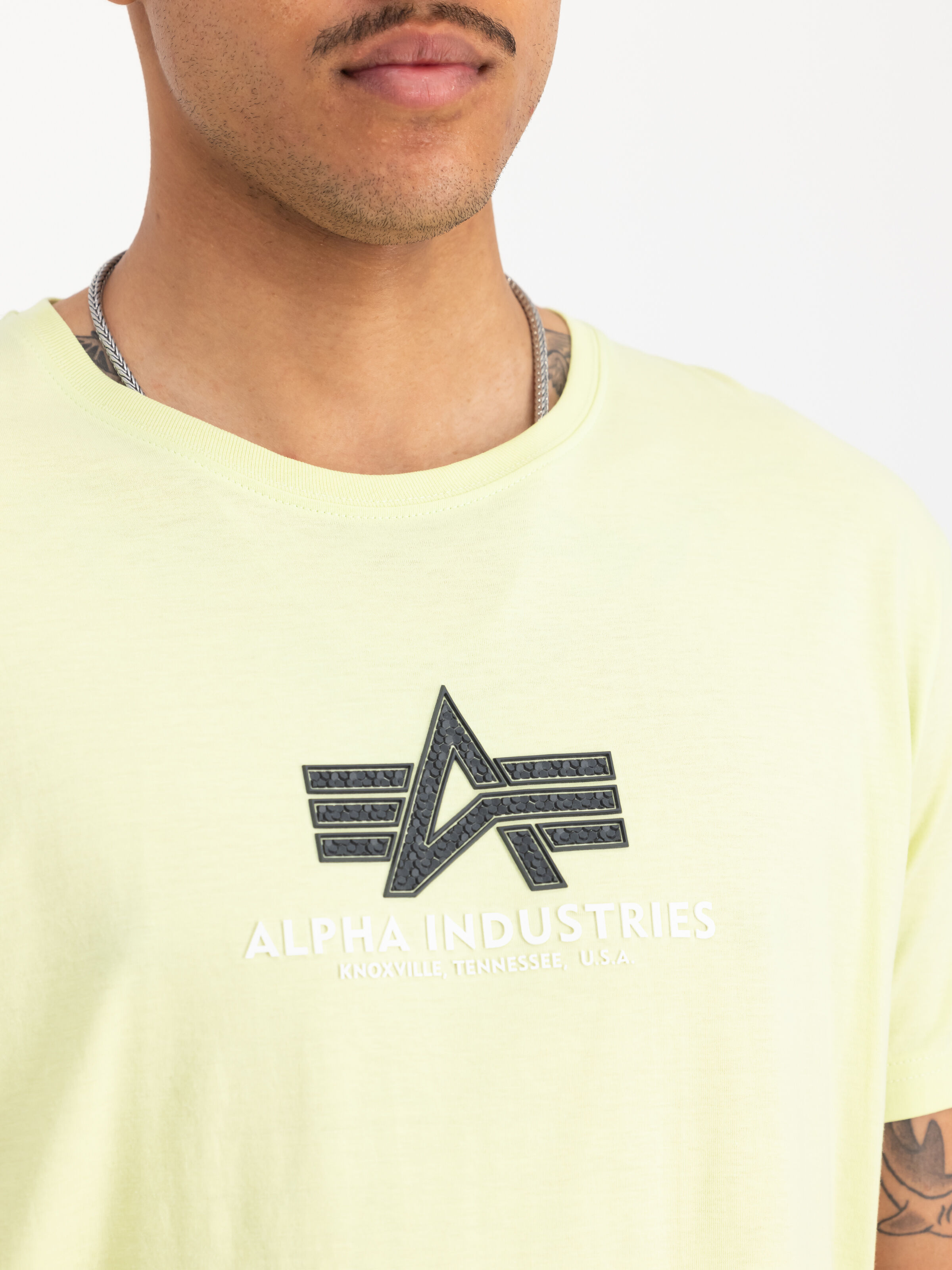 Basic Big Logo Rubber T-Shirt Arctic Lime 100501RB_722_3_detail_0001_129284