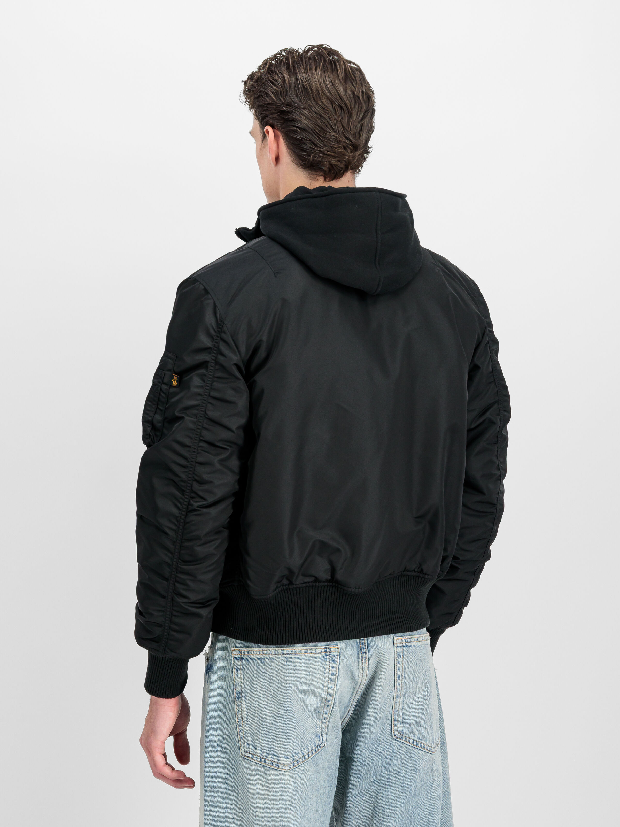 MA-1 D-Tec Sleeve Embroidery Bomber Jacket black/black 133104_515_2_model_00003_192580
