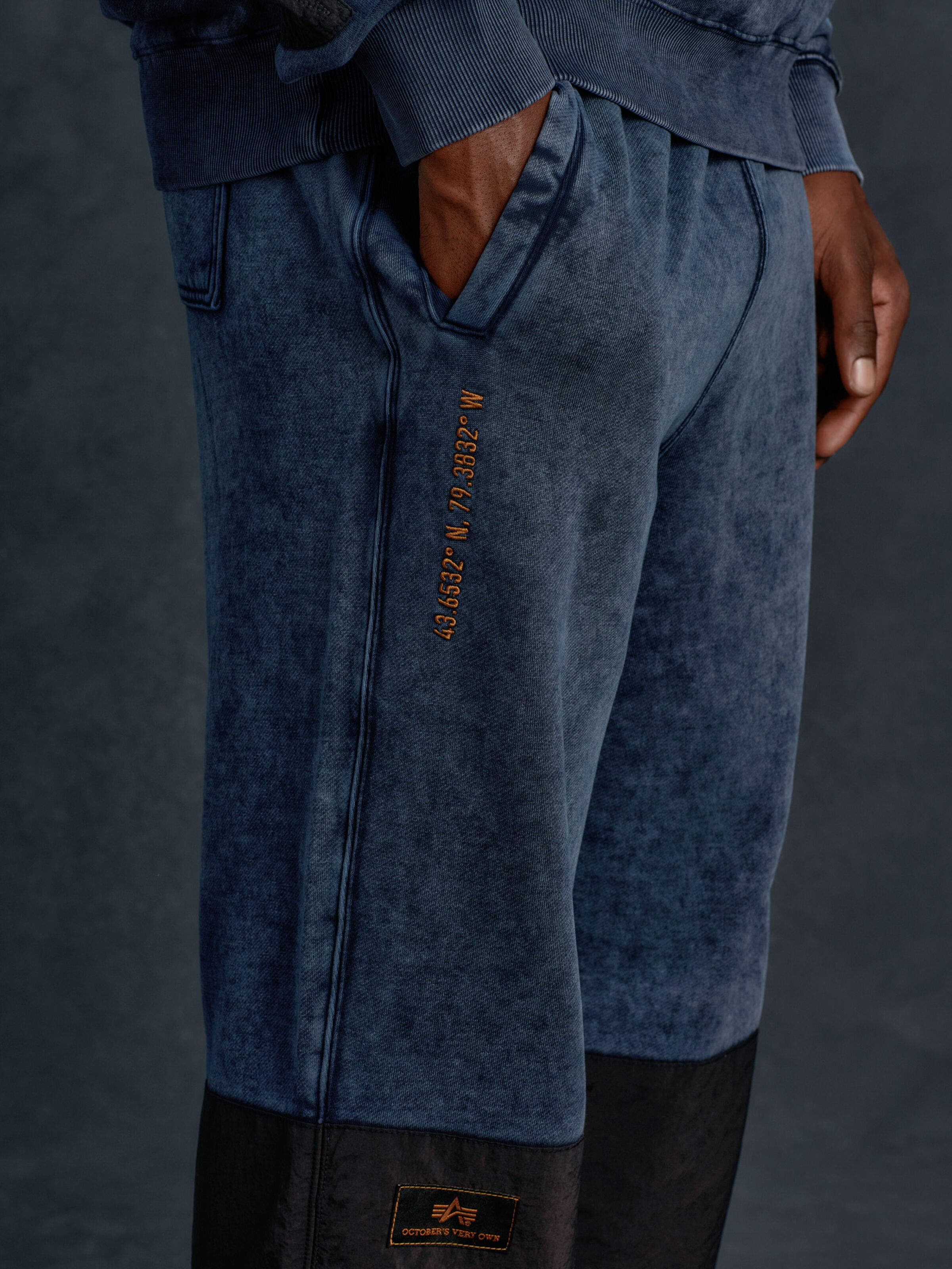 ALPHA x OVO Garment Dye Fleece Pant rep.blue 258016_07_3_detail_00001_195922