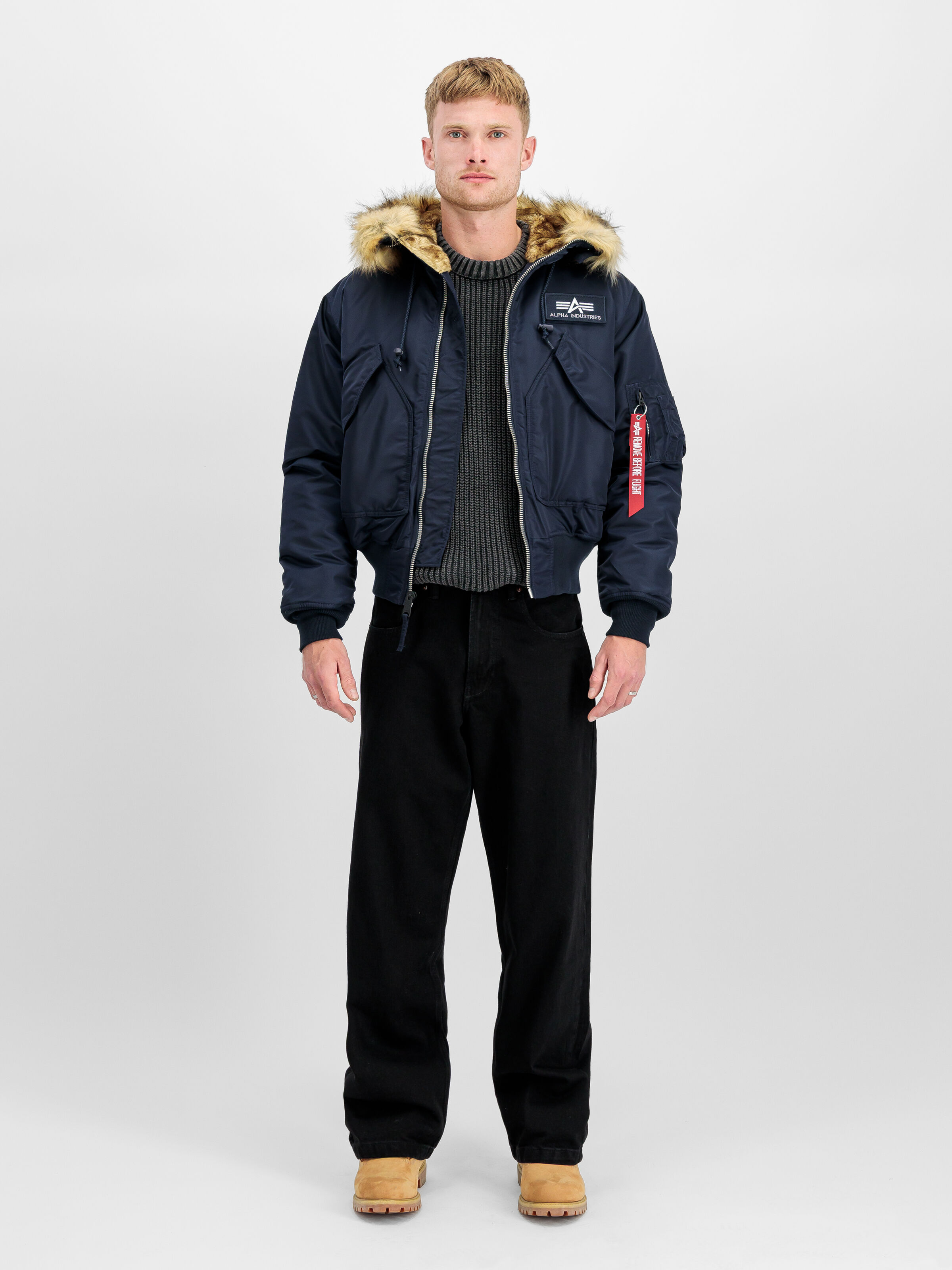 45/P Hooded Custom Bomber Jacket rep.blue 113145_07_2_model_00001_190691