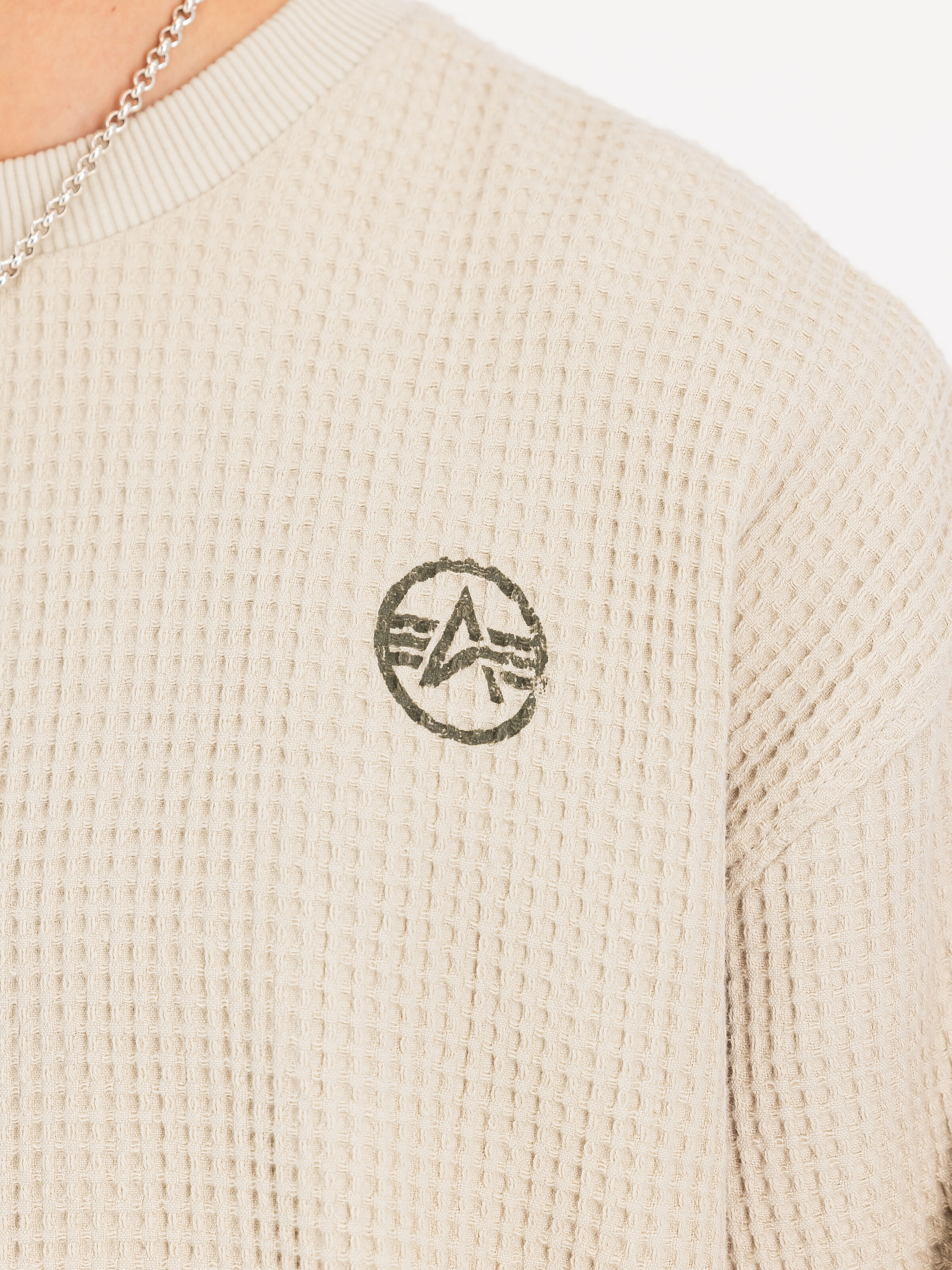 Studio Waffle Sweatshirt organic beige 258300_627_3_detail_00001_172902