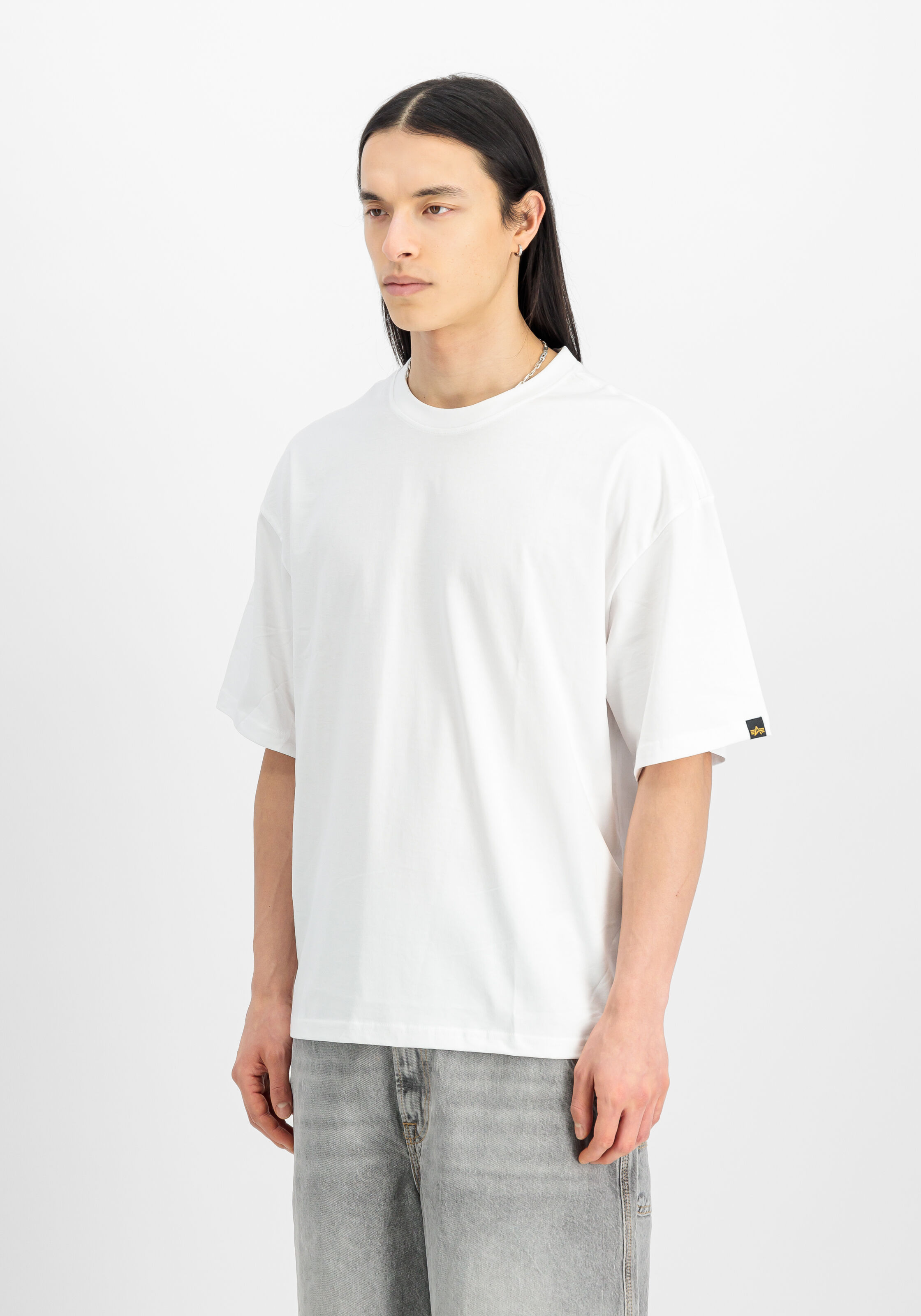 Aloha Flower Backprint T-Shirt white/black 156523_92_2_model_00003_146866
