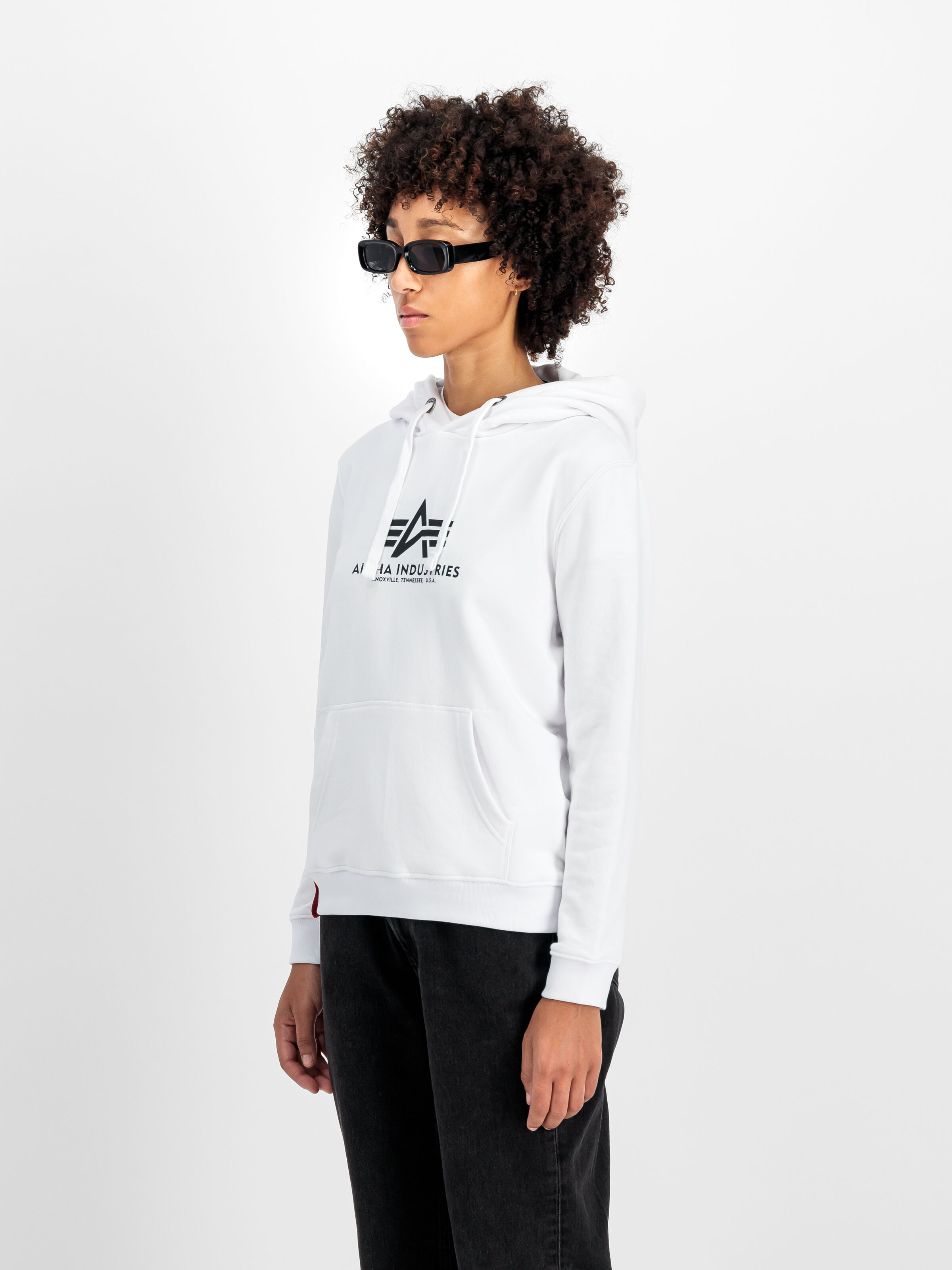 New Basic Big Logo Hoodie Women white 196032_09_2_model_00003_112459
