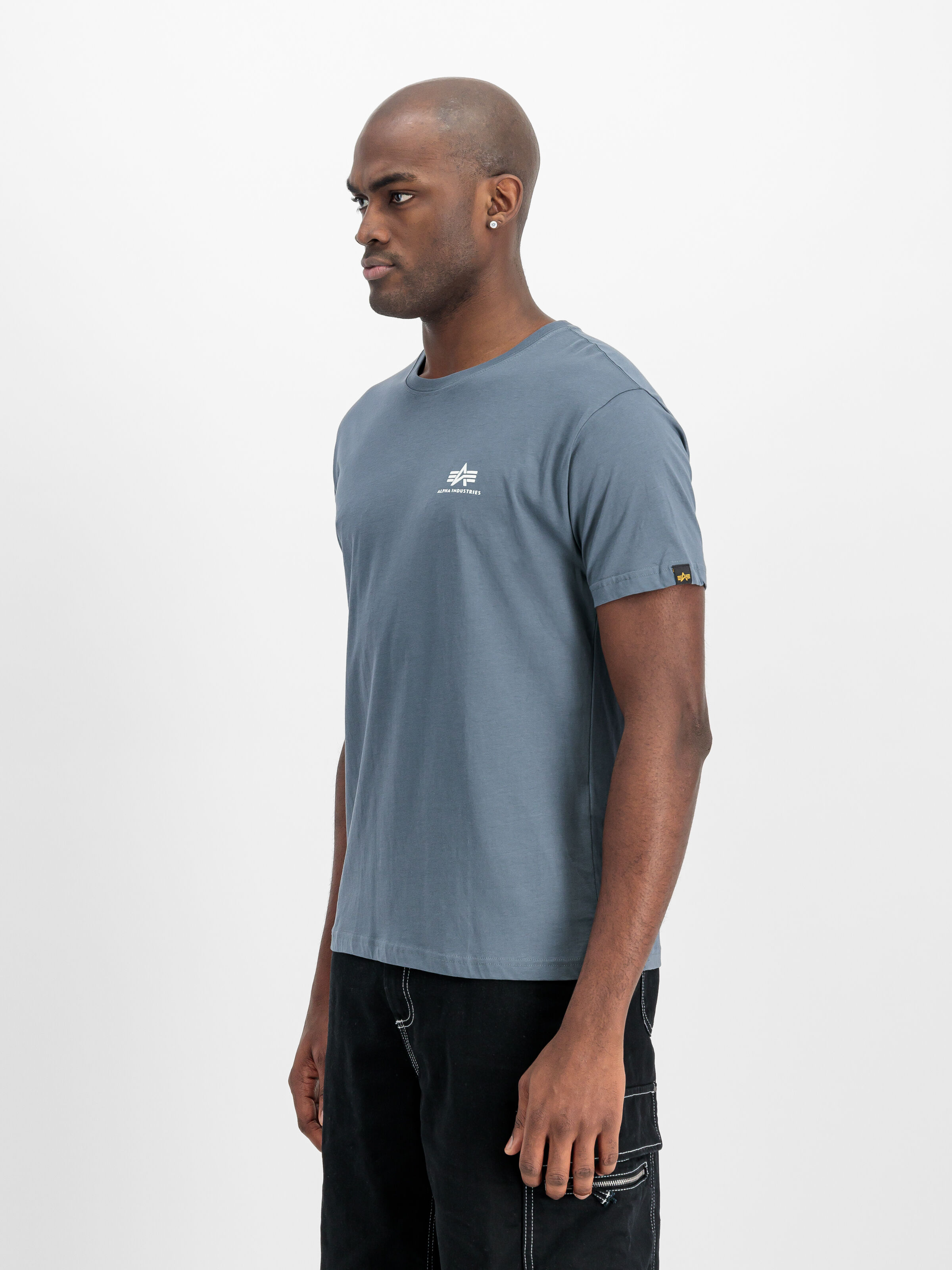 Basic Small Logo T-Shirt denim blue 188505_439_2_model_00002_160083