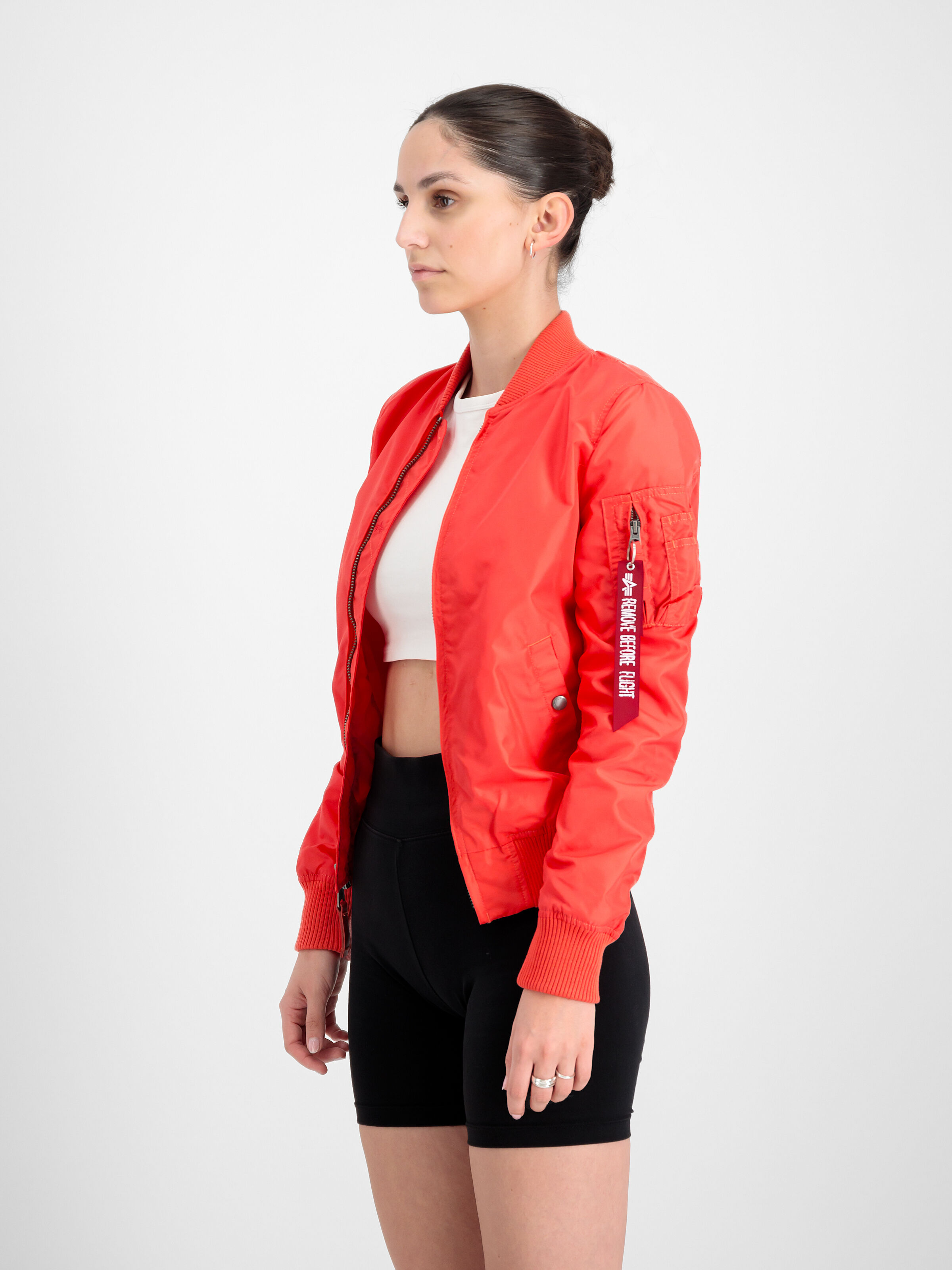 MA-1 TT Light Bomber Jacket Women radiant red 141041_711_2_model_00003_133743