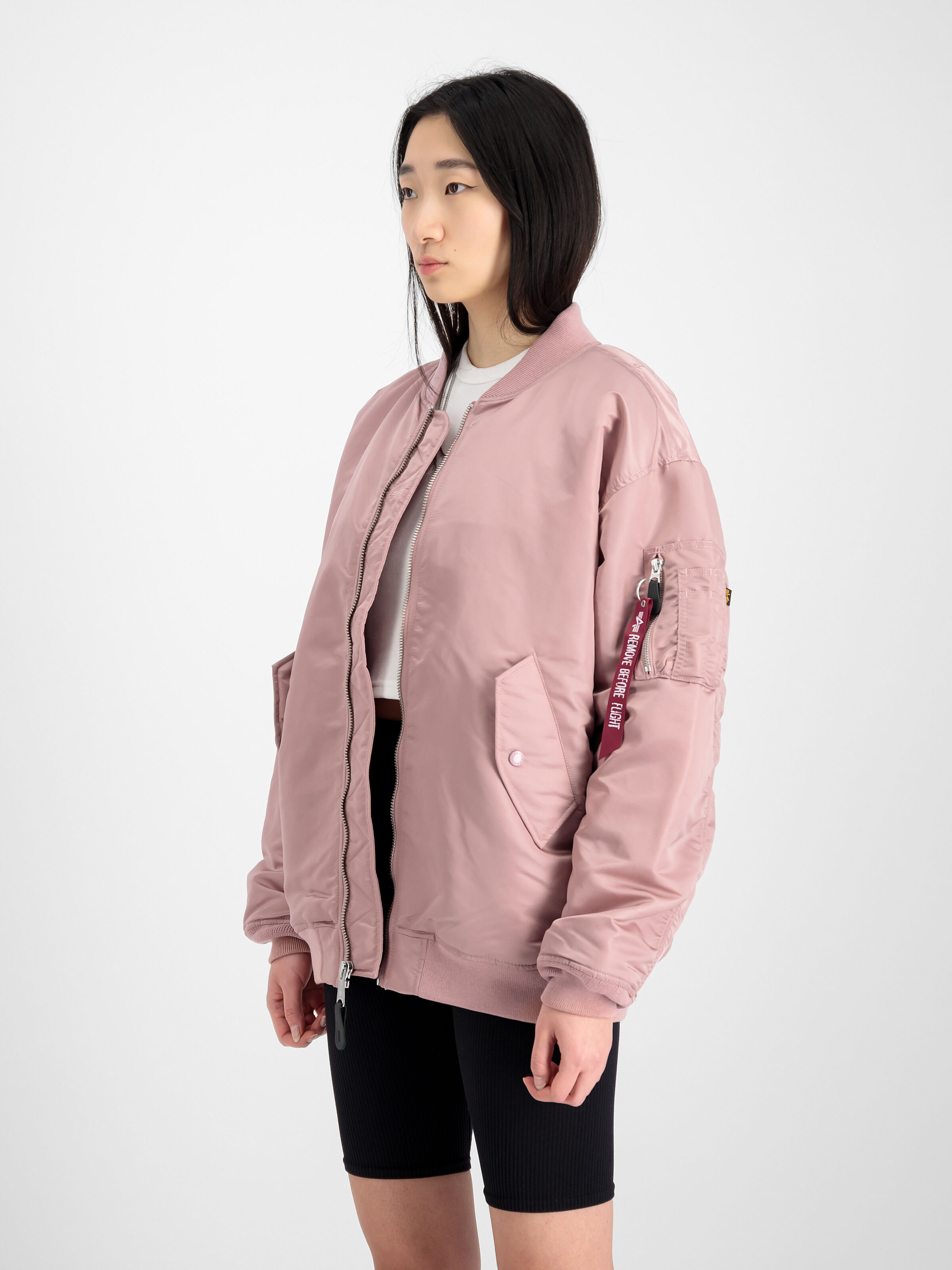 MA-1 Core Bomber Jacket Women silver pink 108010_397_2_model_00003_122091