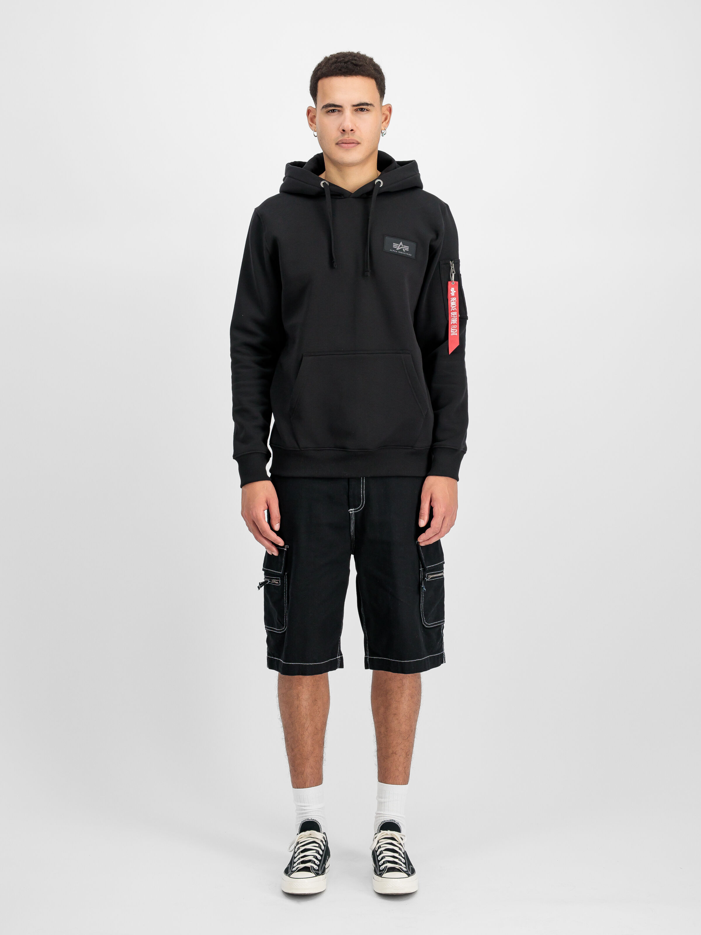 Backprint Camo Print Hoodie black/white camo 178318CP_615_2_model_00001_183870