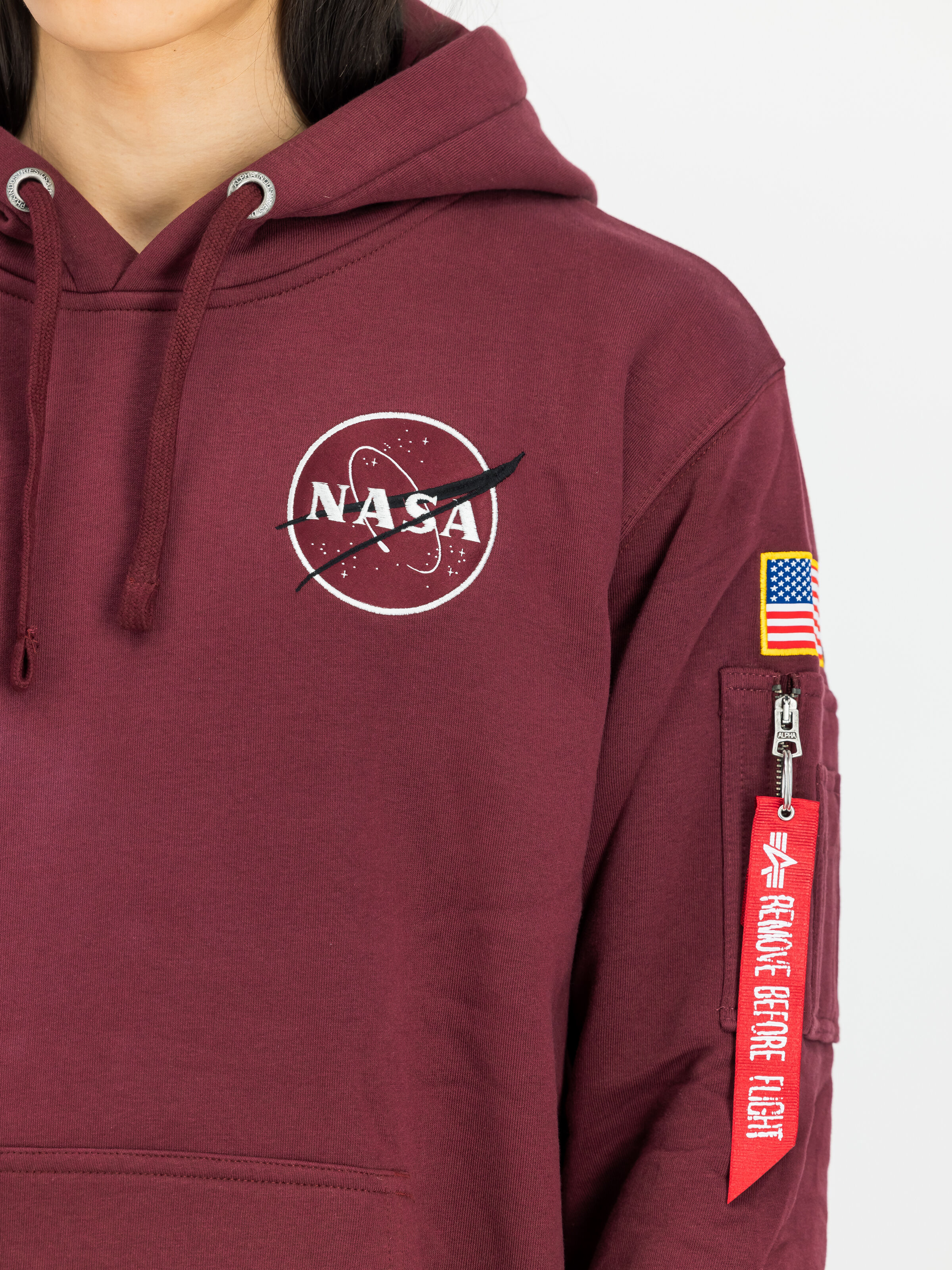 Space Shuttle SMU Hoodie burgundy 128814_184_3_detail_00001_145647