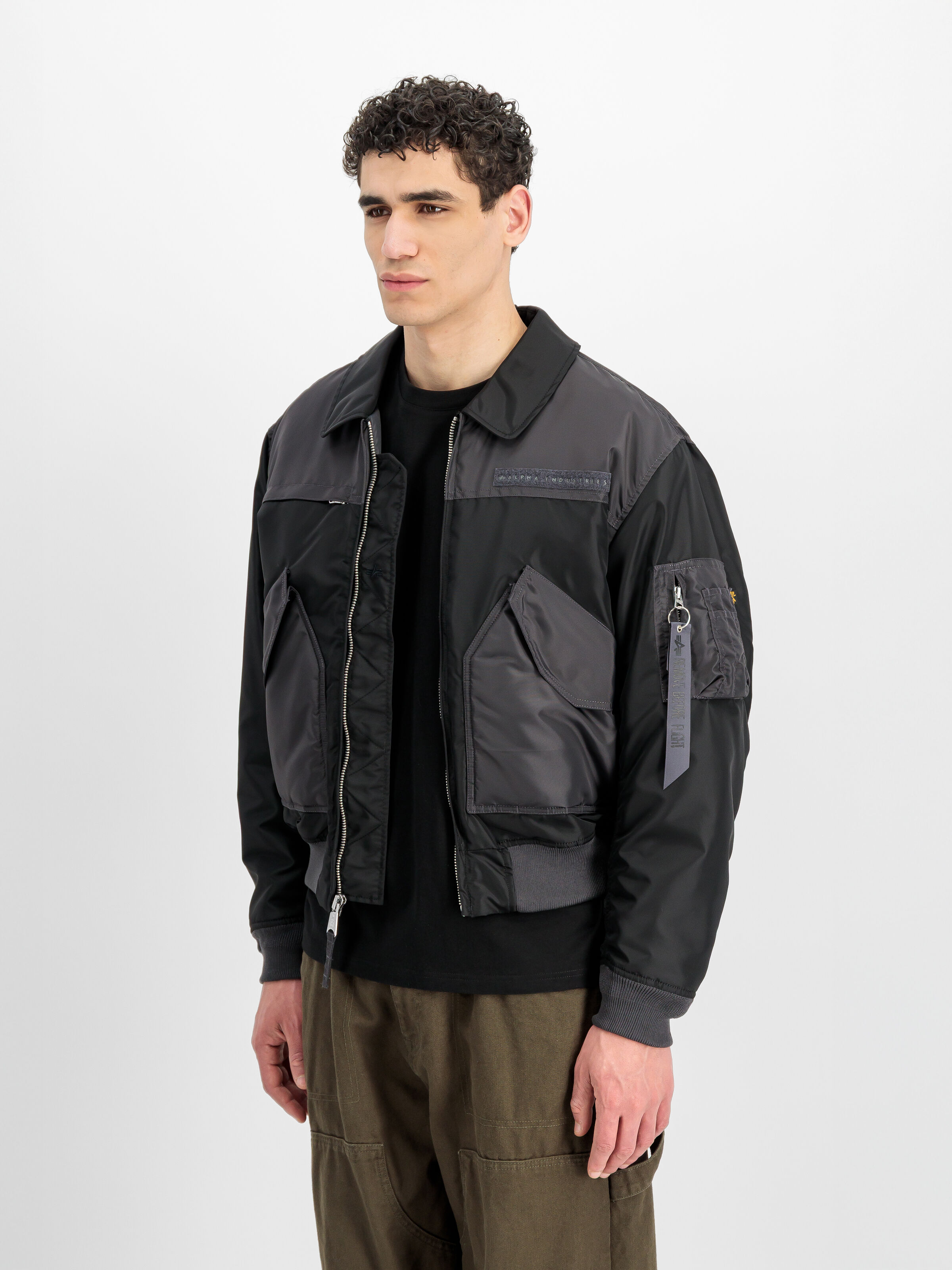 CWU-45/P Colorblock Bomber Jacket black 268126_03_2_model_00002_229060