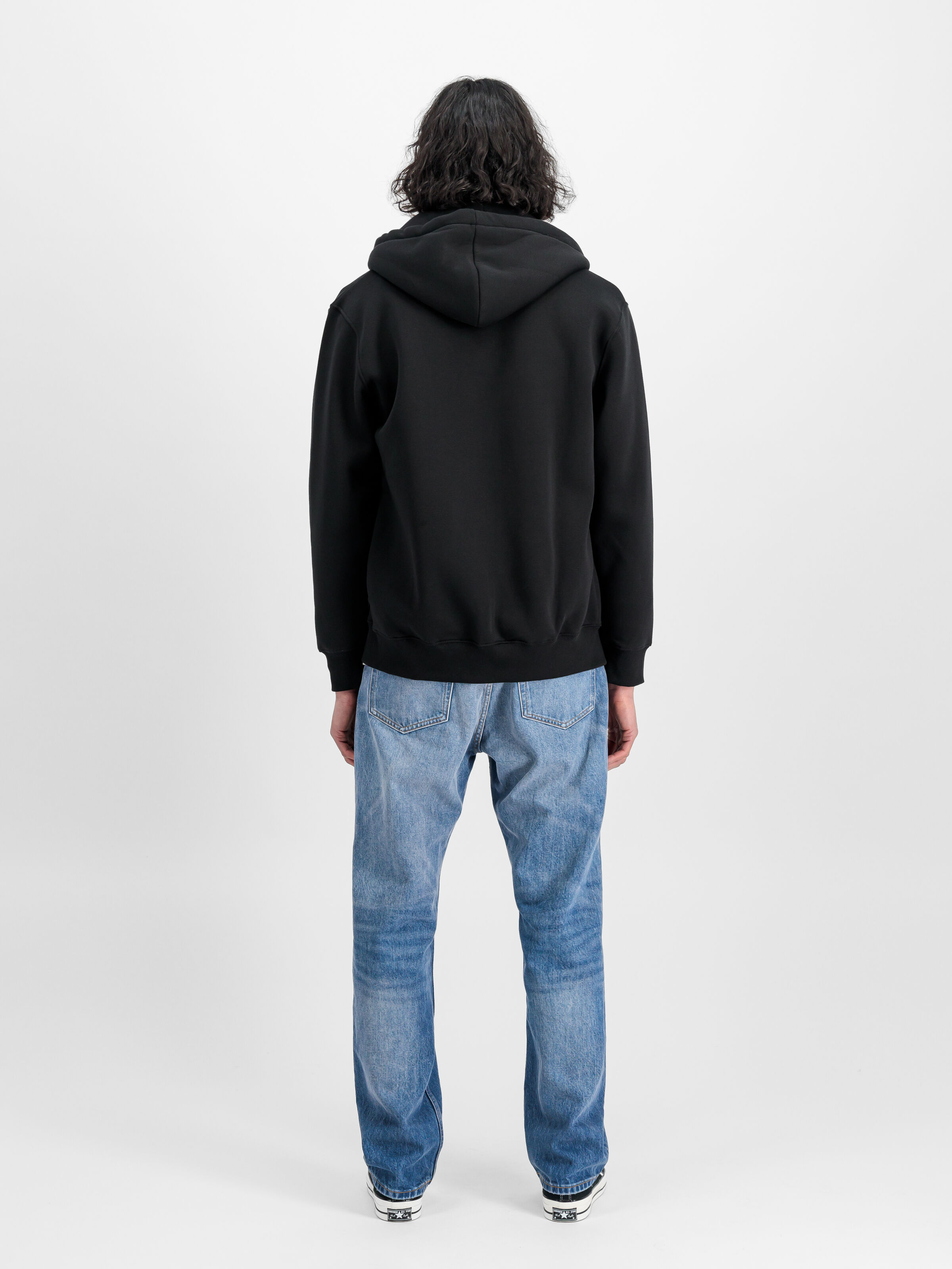 Basic Big Logo Zip Hoodie black 178325_03_2_model_00002_128196