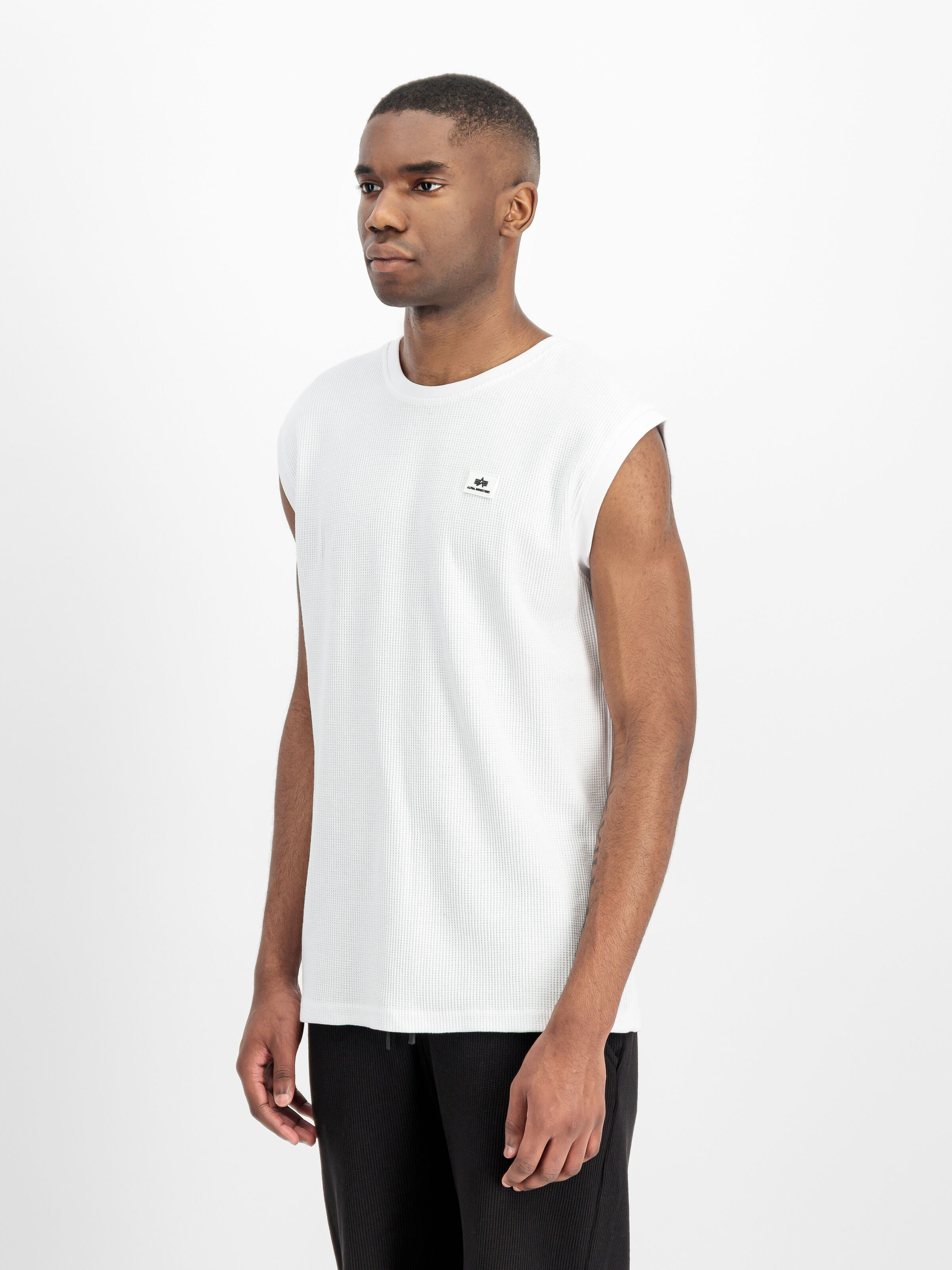 Waffle Small Logo Tank white 266563_09_2_model_00002_226172