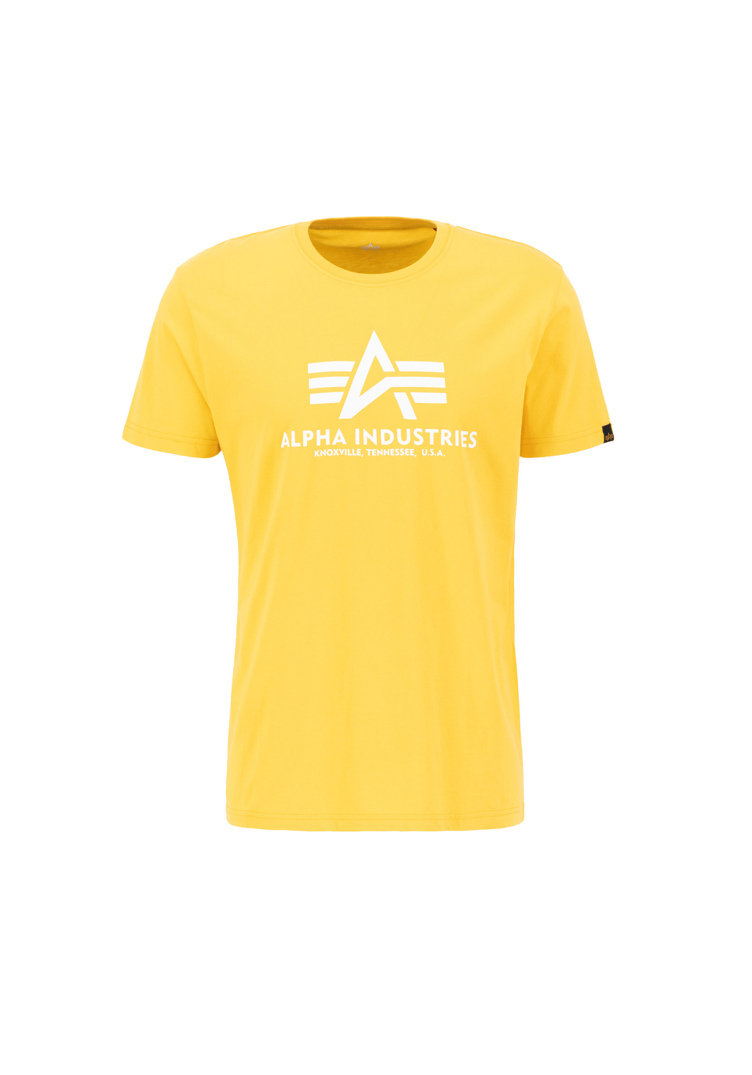 Basic Big Logo T-Shirt solar yellow 100501_670_alpha_industries_basic_t_bust_front_121800.jpg