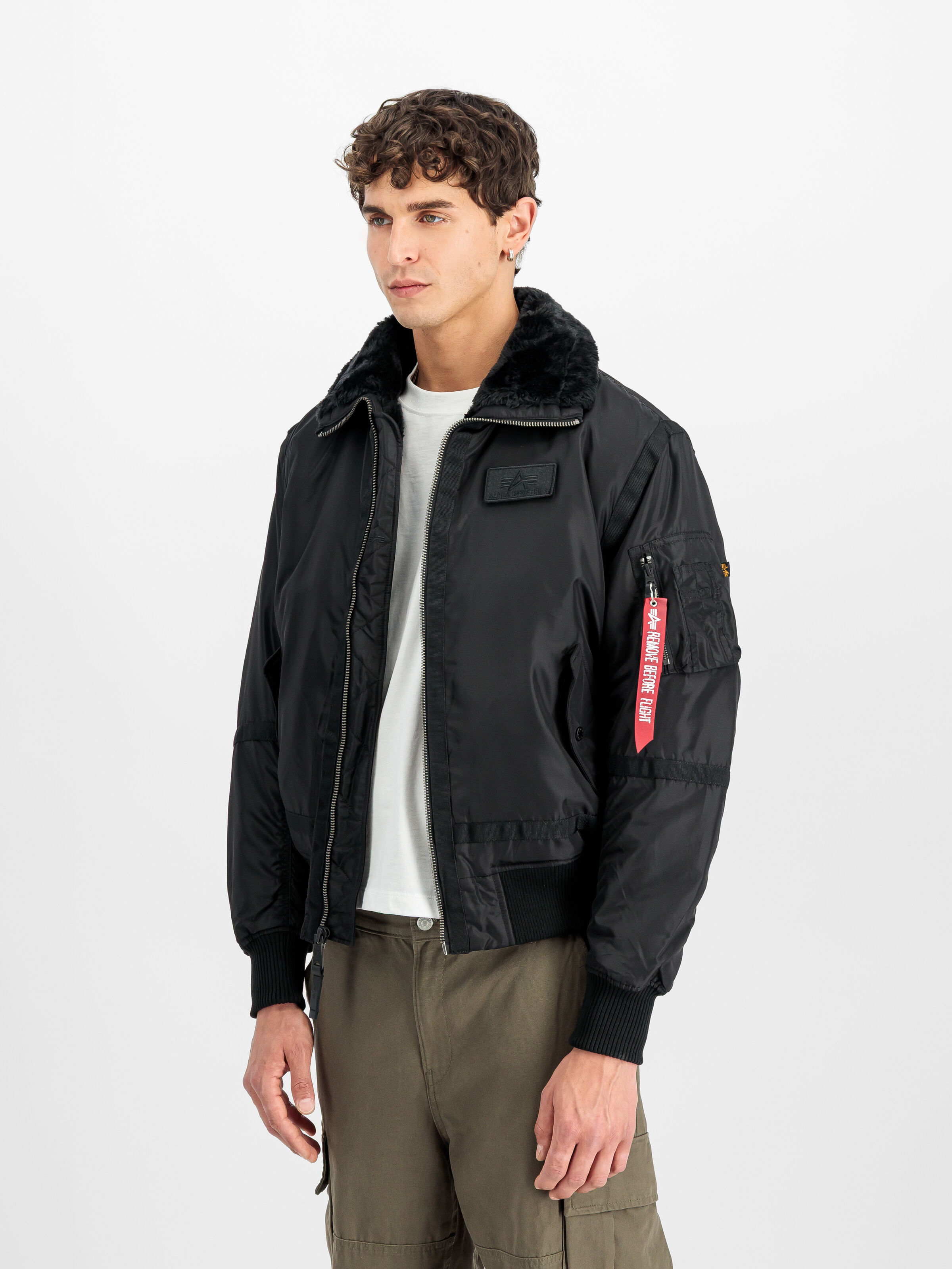B-15 III TT Two Tone Bomber Jacket black 198122_03_2_model_00002_188828