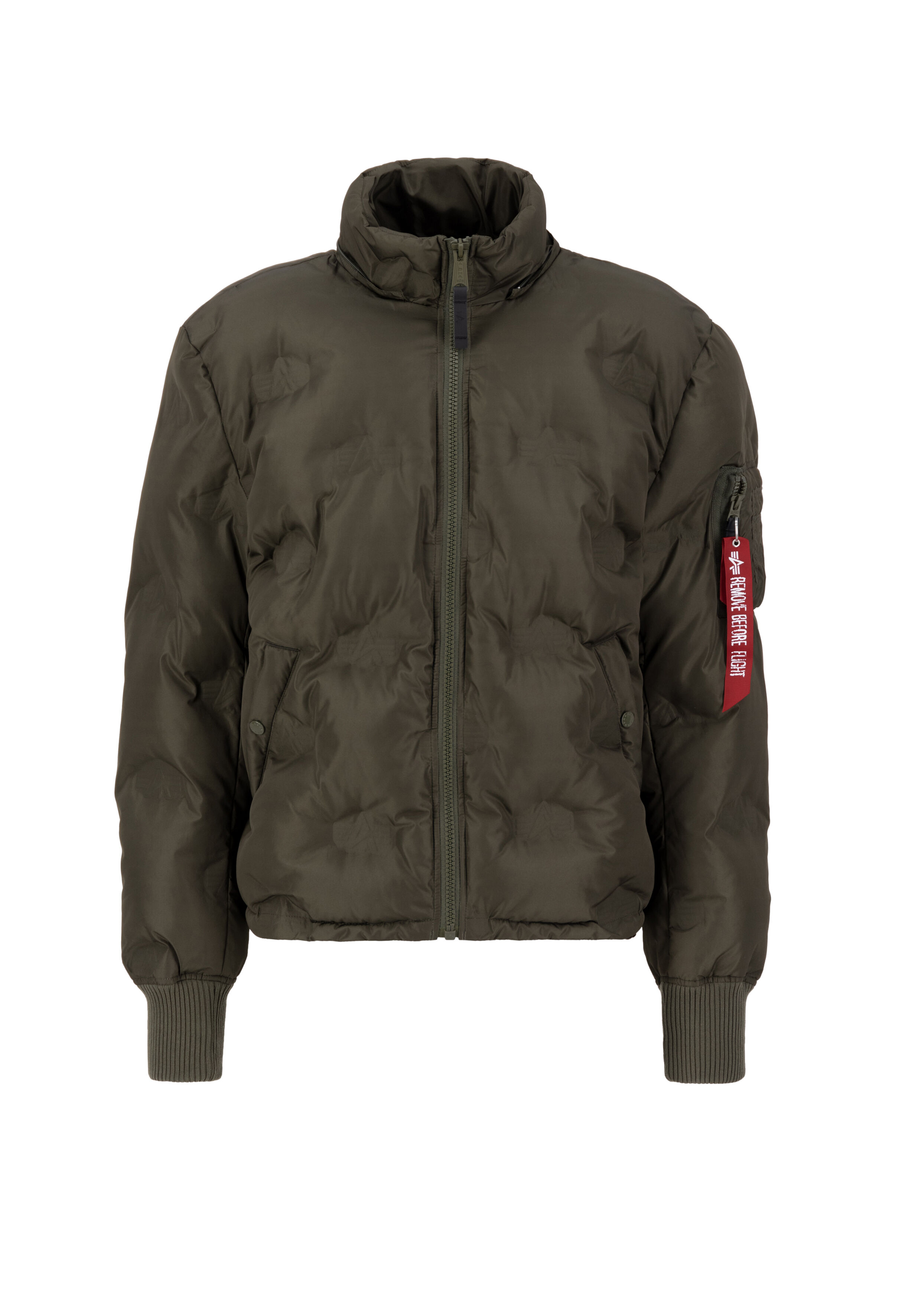 Hooded Logo Puffer Winter Jacket dark olive 108107_142_alpha_industries_hooded_logo_puffer_bust_front_001_123269.jpg