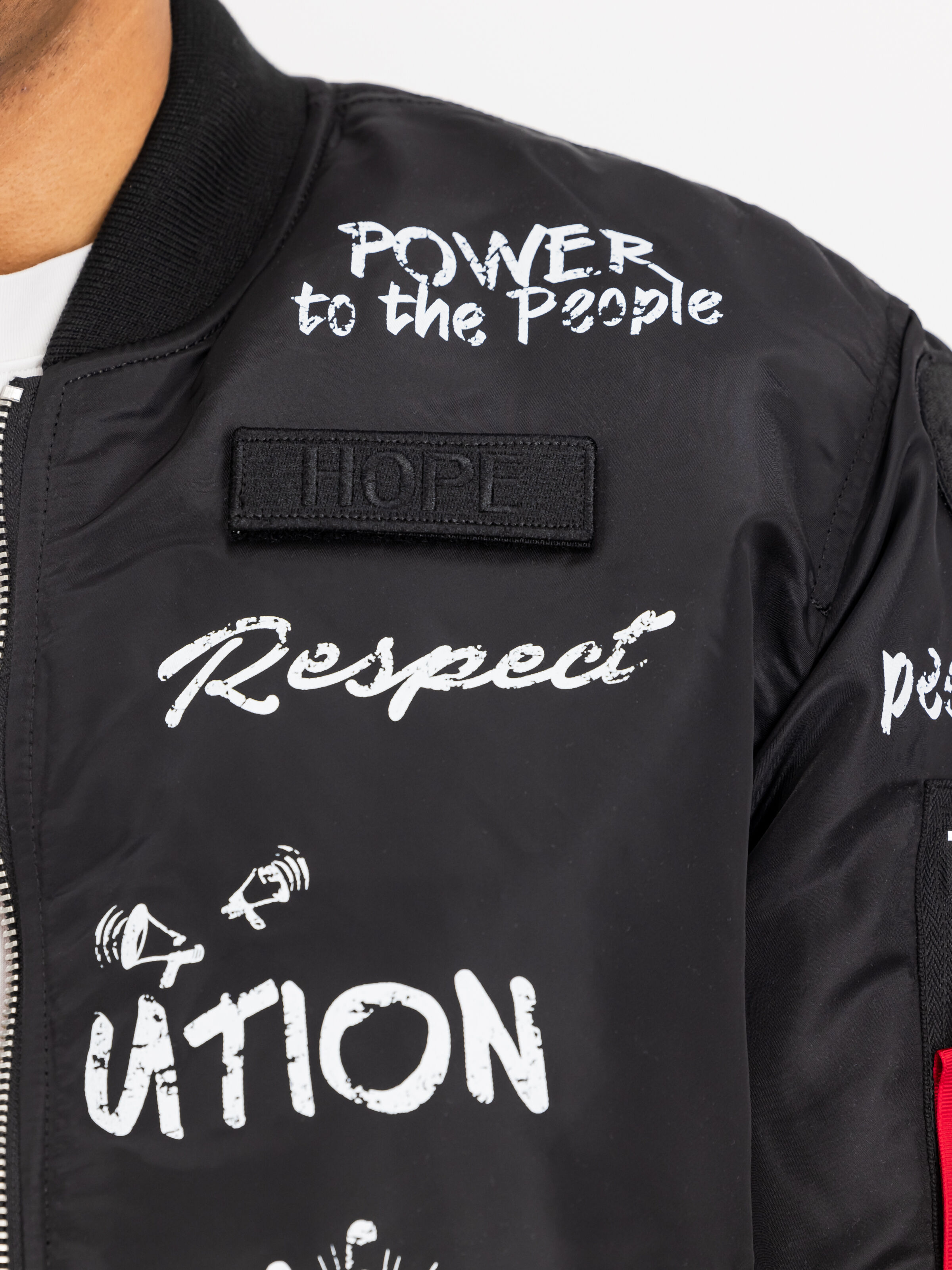 MA-1 Peace Bomber Jacket black 156136_03_3_detail_00001_151462