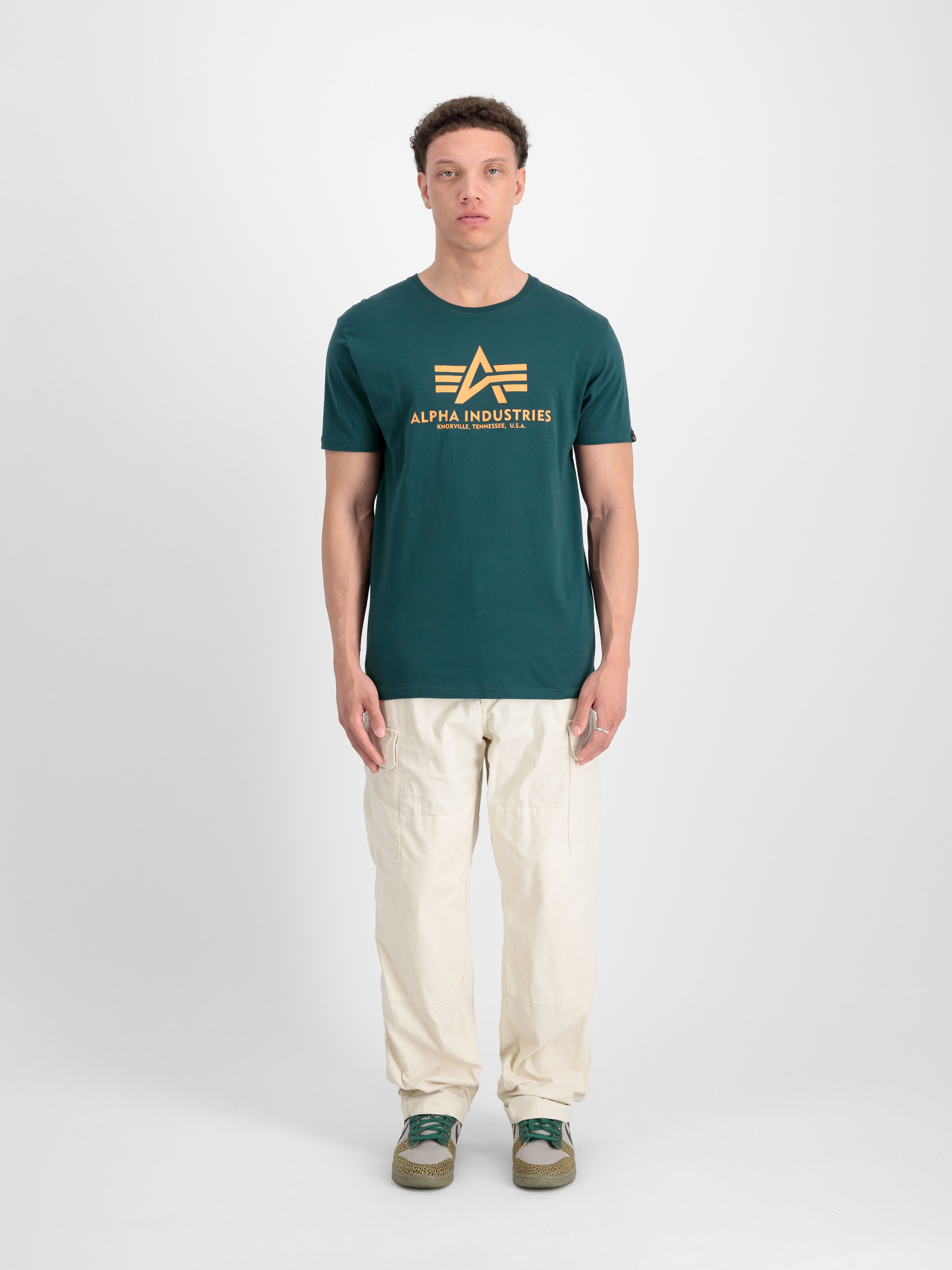 Basic Big Logo T-Shirt Force Green 100501_720_2_model_00001_96876