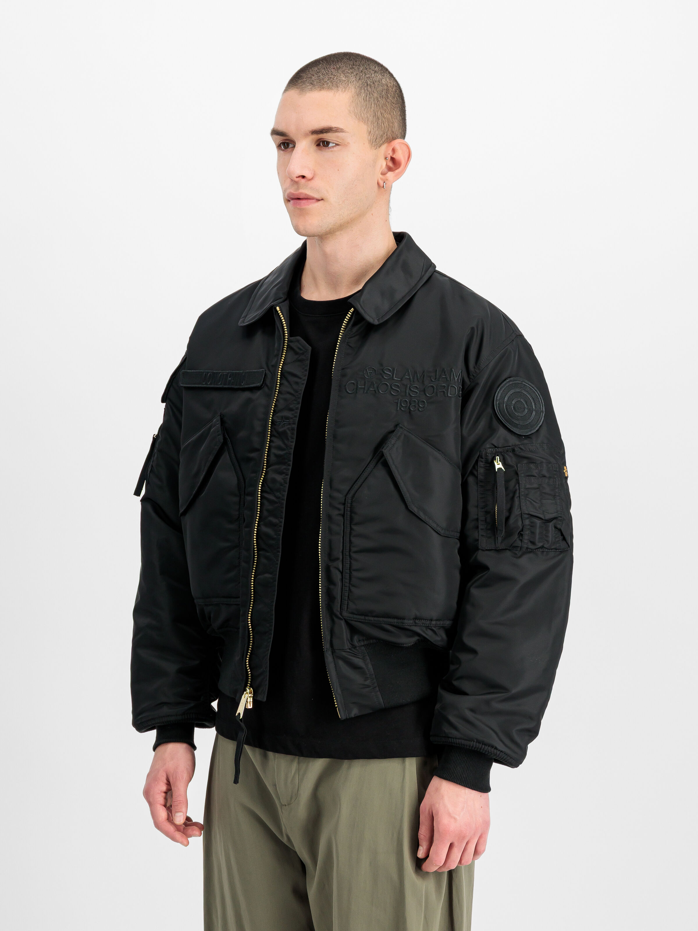 Alpha Industries x Slam Jam CWU-45 Bomber Jacket black 156156_03_2_model_00002_202094