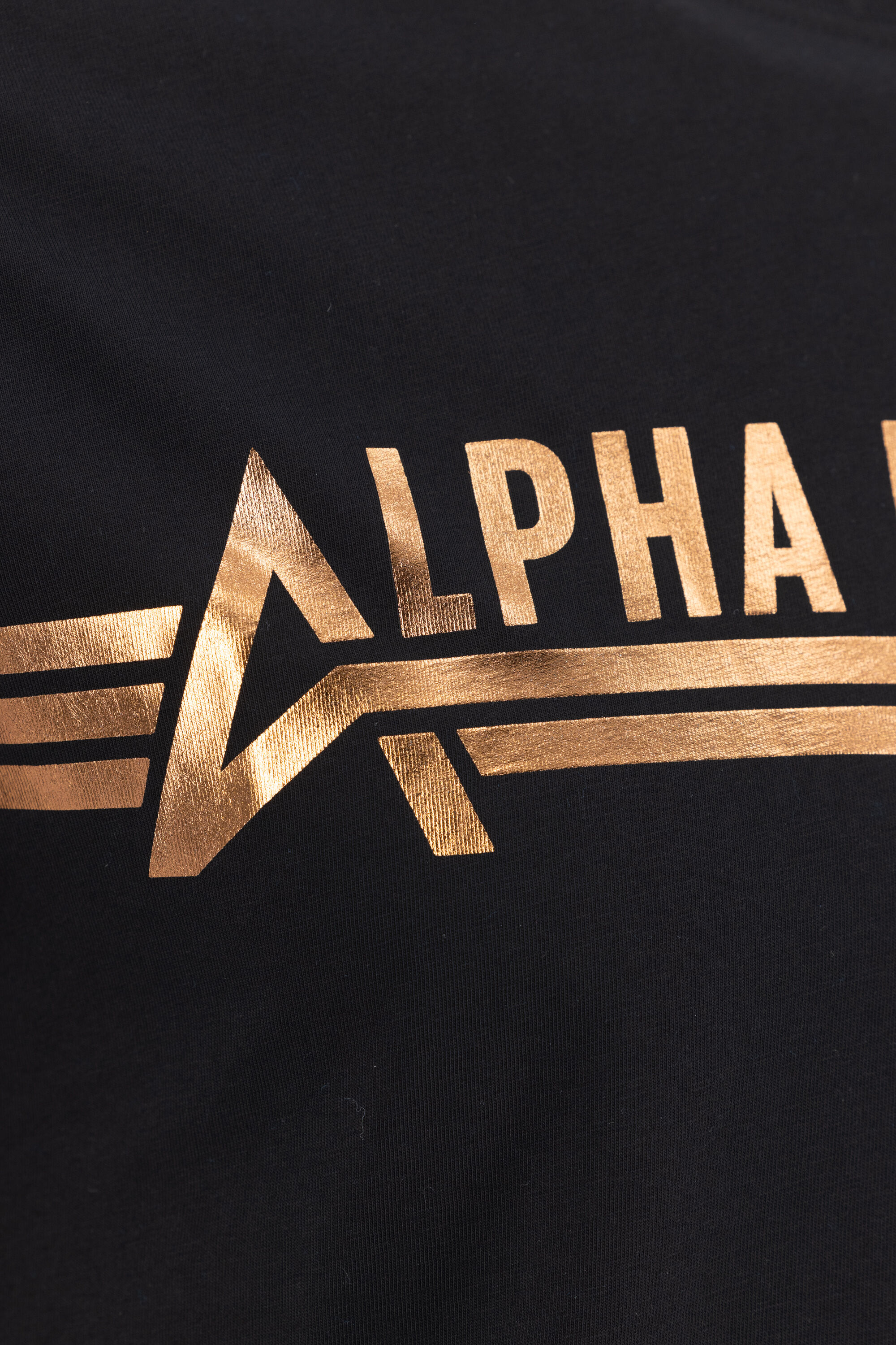 Alpha Industries T-Shirt Foil Print black/copper 126505FP_209_002_122843