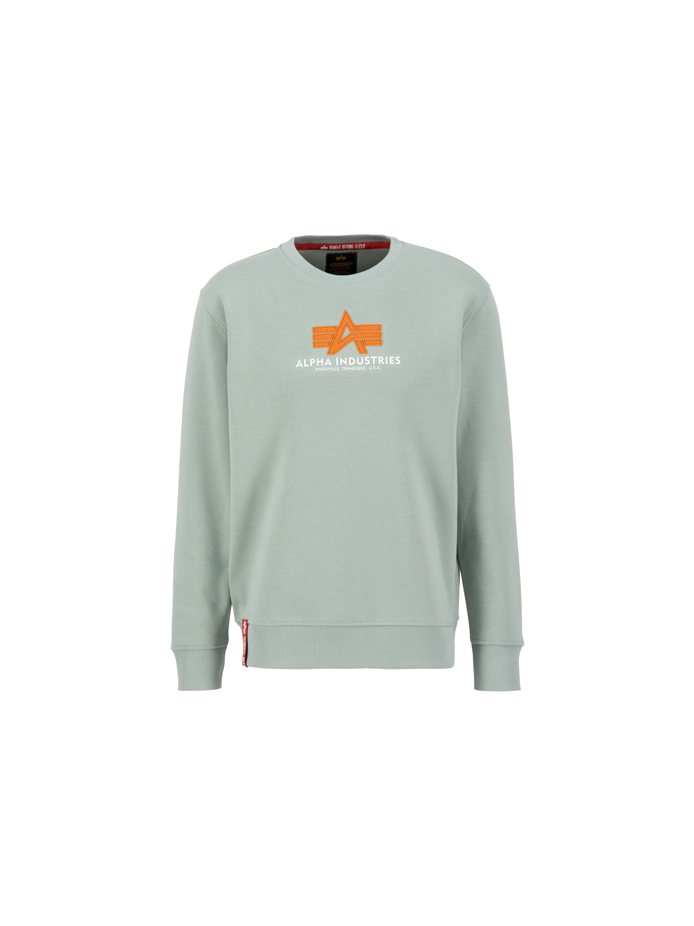 Basic Rubber Sweatshirt dusty green 178302RB_680_1_flatlay_00001_193612.png